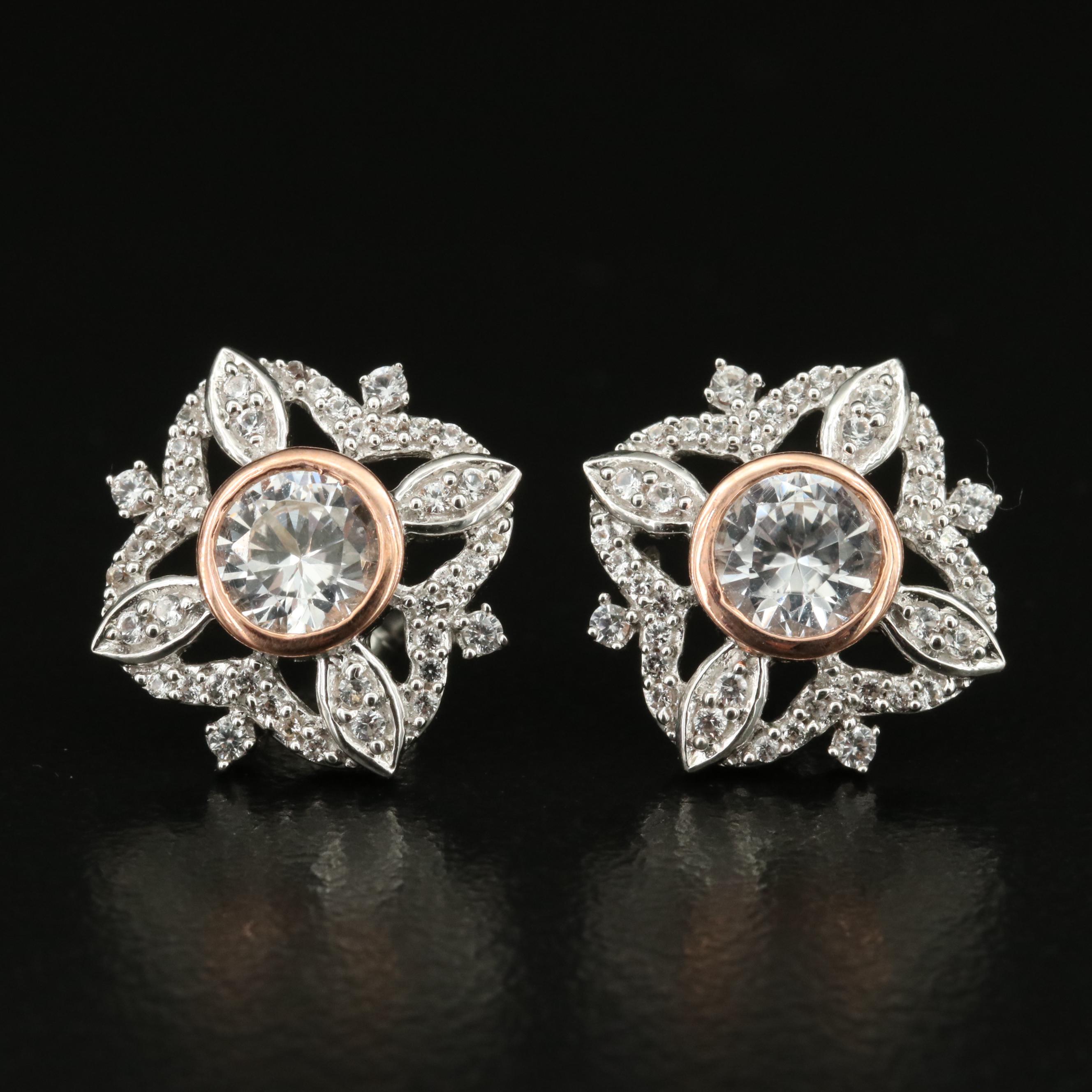 Sterling Sapphire Earrings