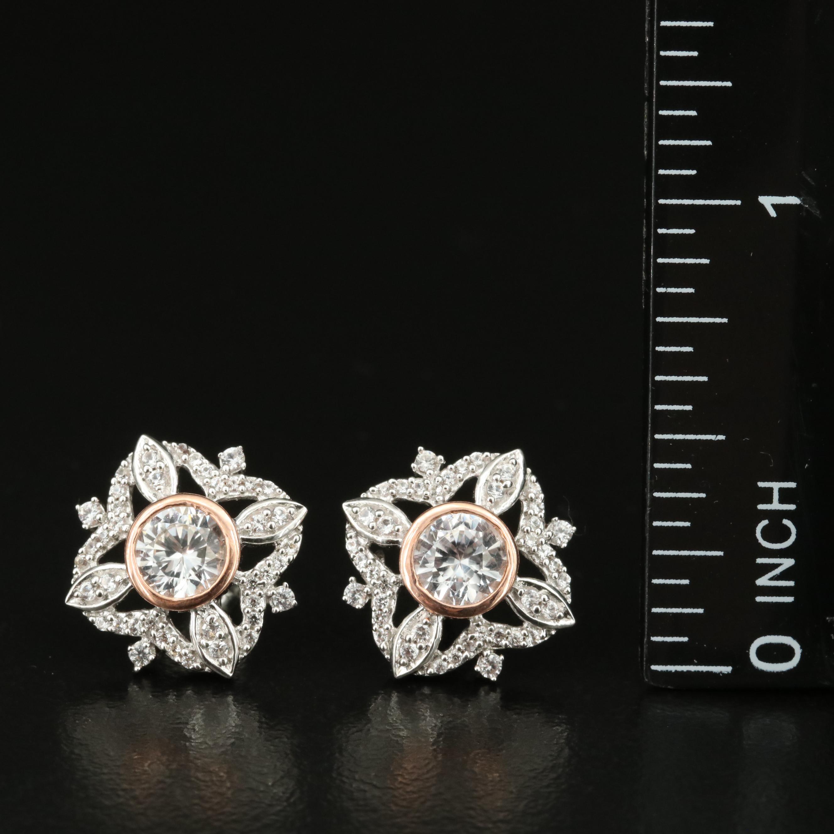 Sterling Sapphire Earrings