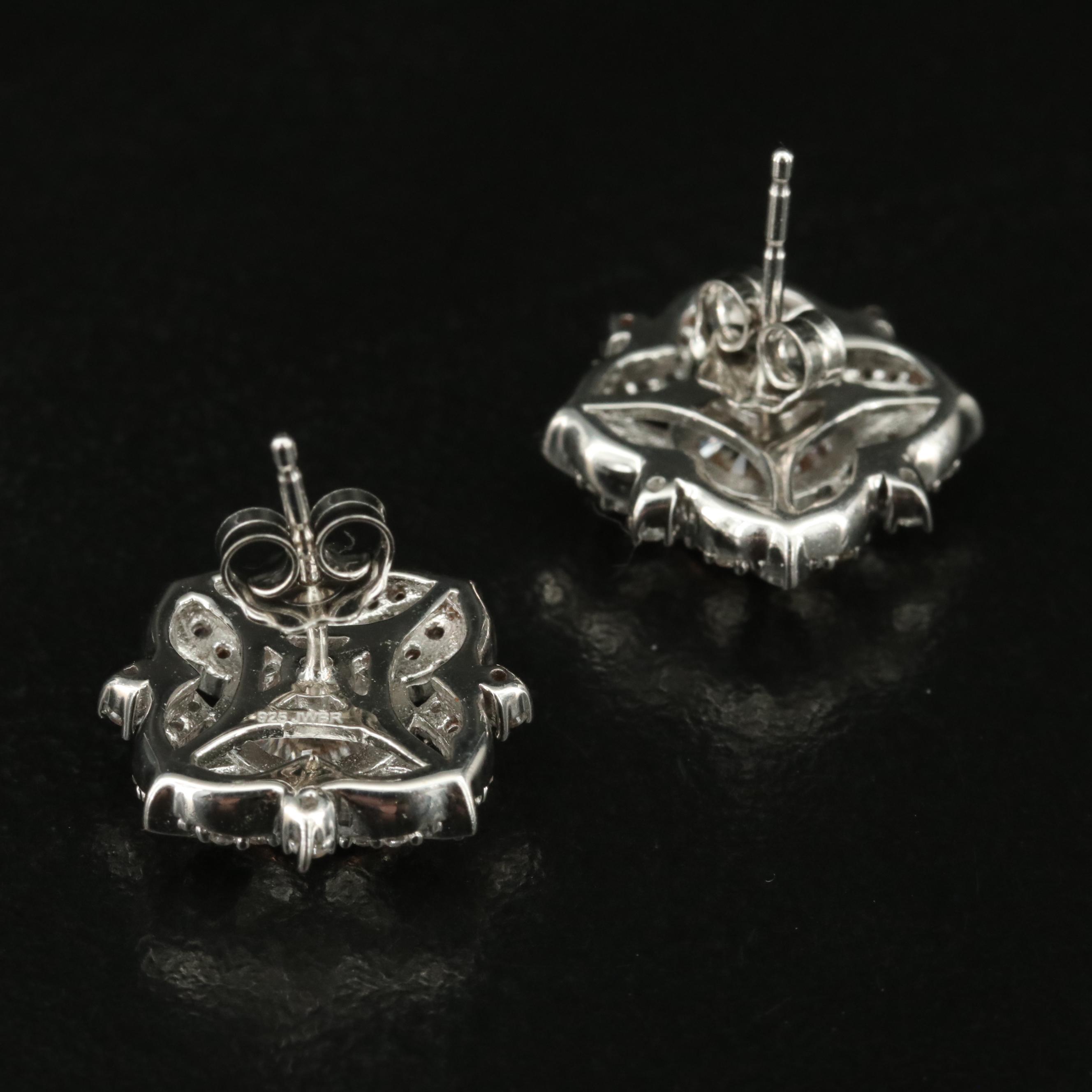 Sterling Sapphire Earrings