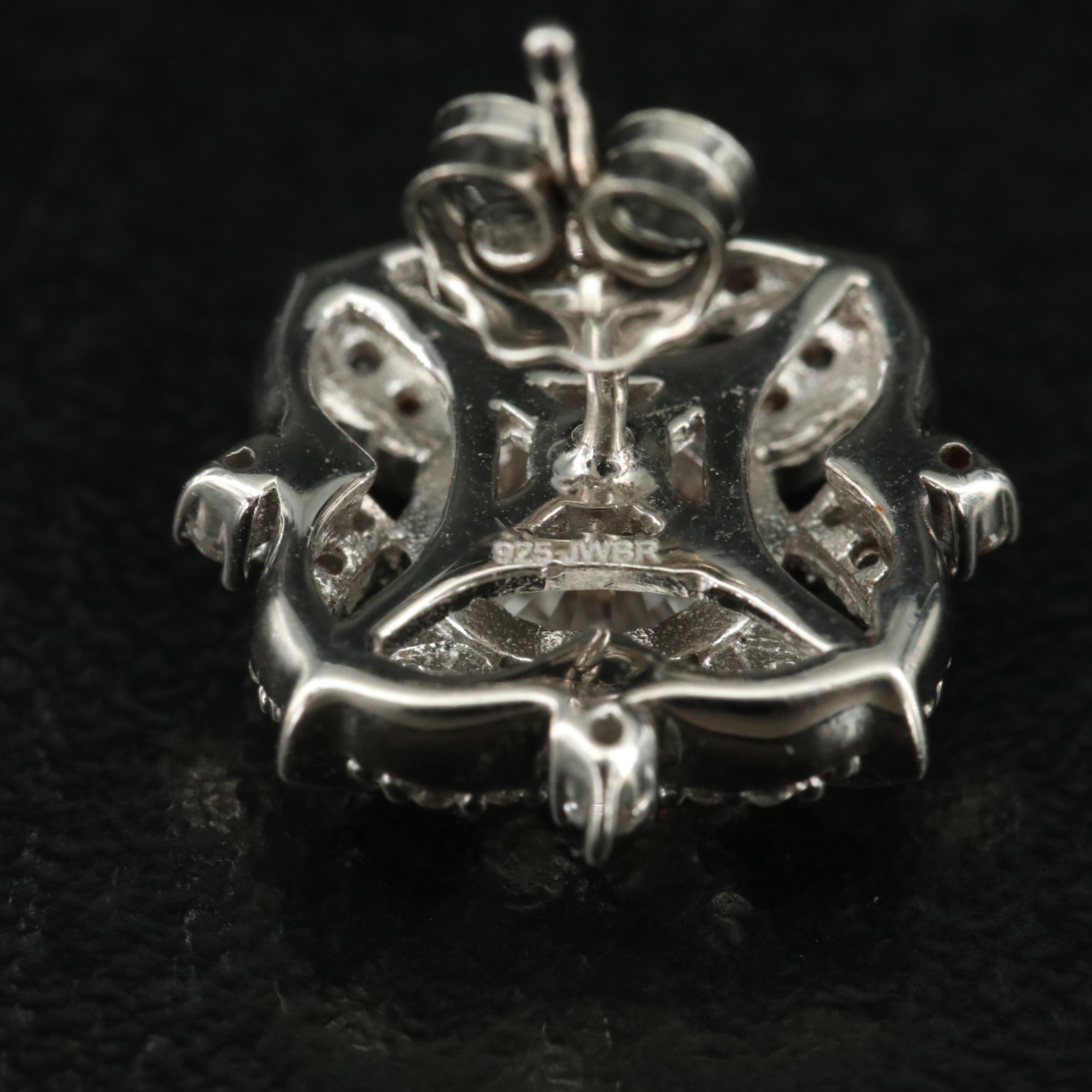 Sterling Sapphire Earrings