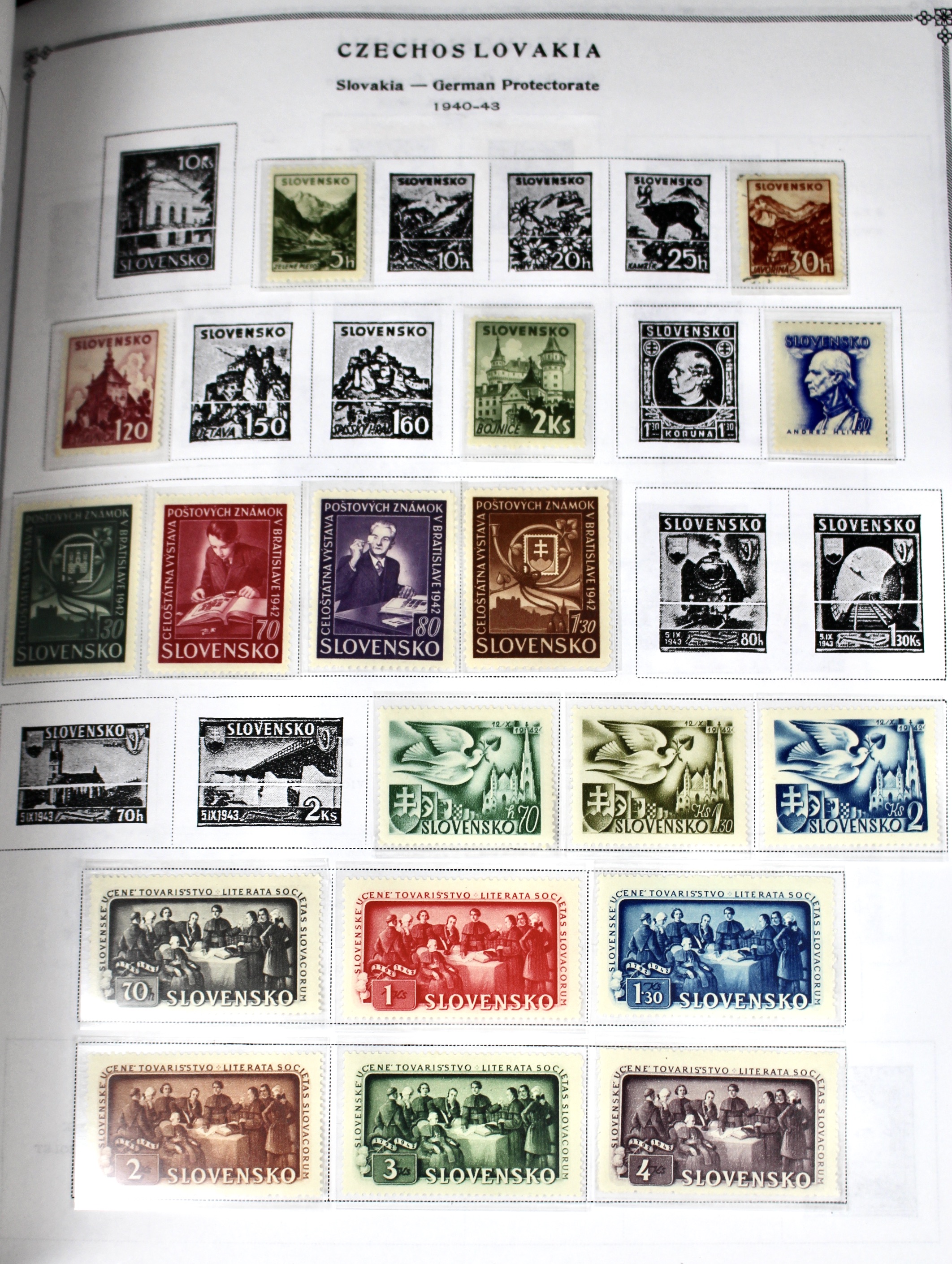 Scott's International Postage Stamp Album 1840-1949, Abyssinia through France