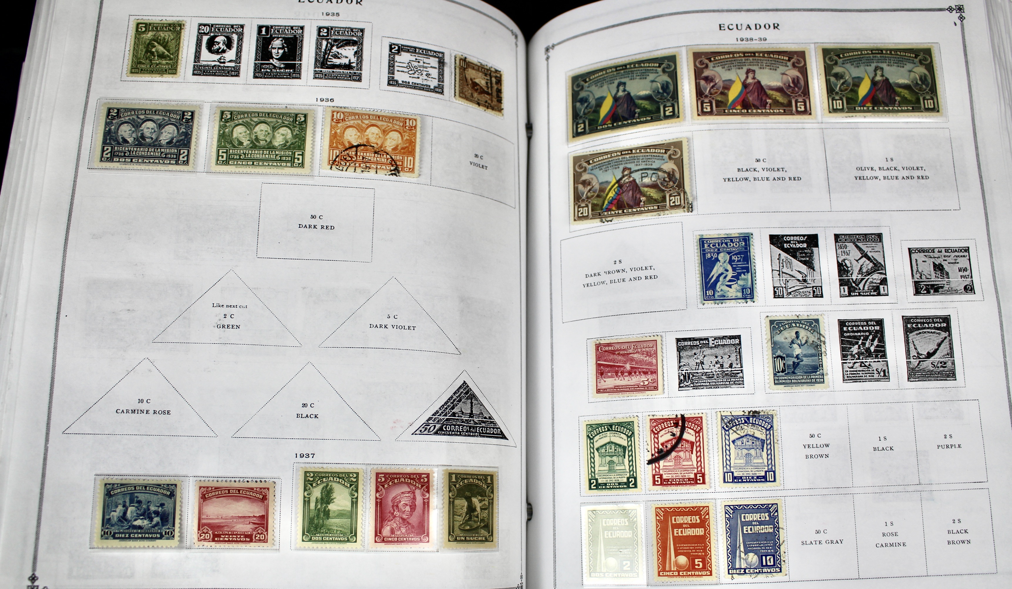 Scott's International Postage Stamp Album 1840-1949, Abyssinia through France
