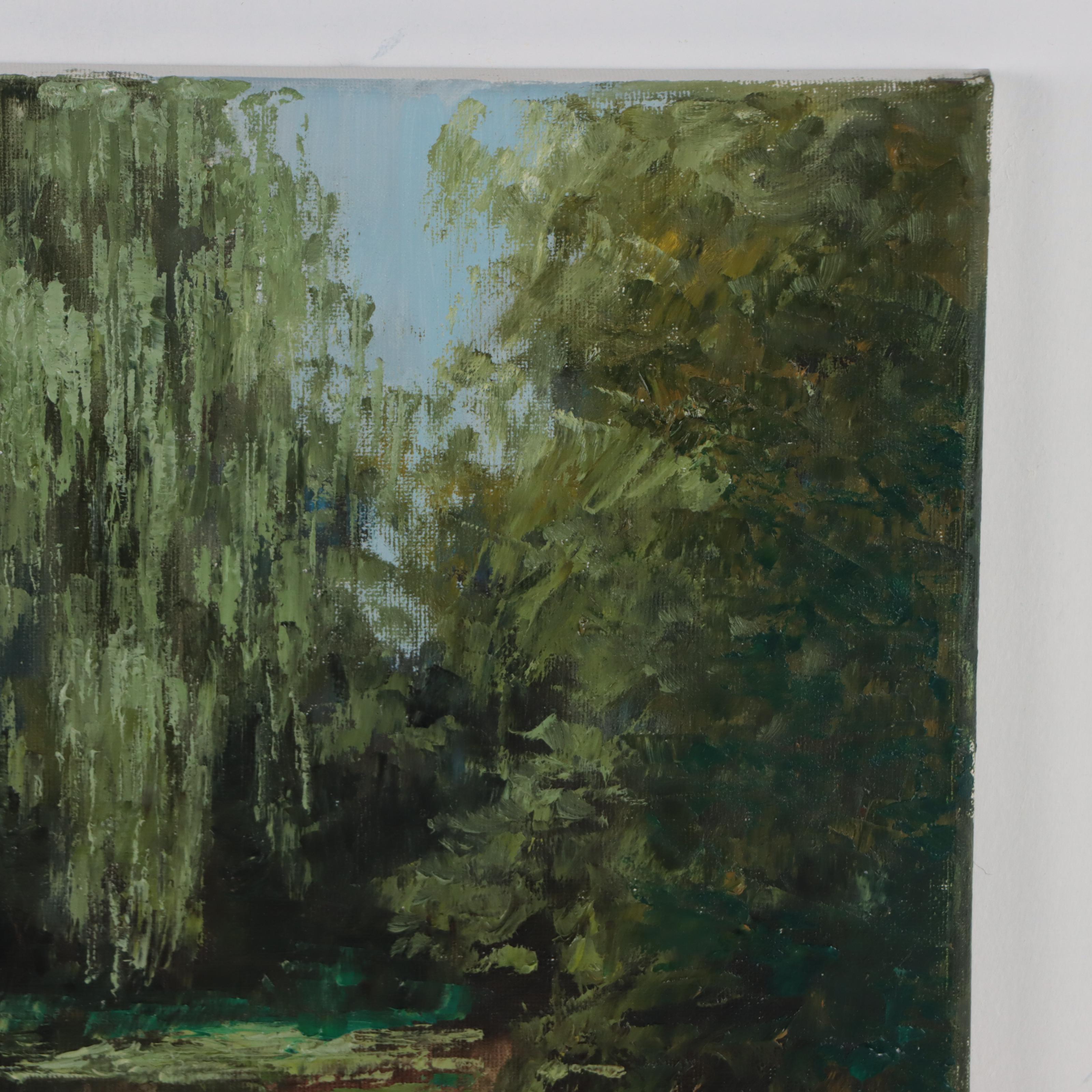 Garncarek Aleksander Oil Painting "Nad Stawem," 2022