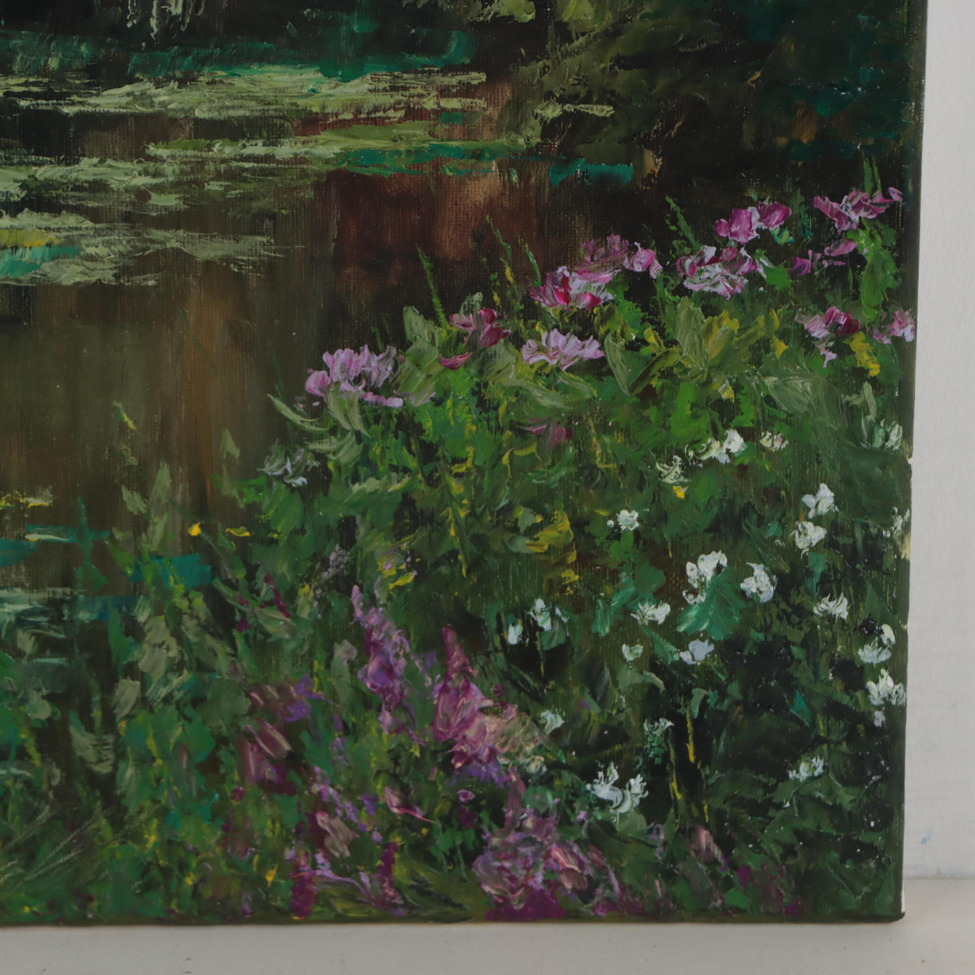 Garncarek Aleksander Oil Painting "Nad Stawem," 2022