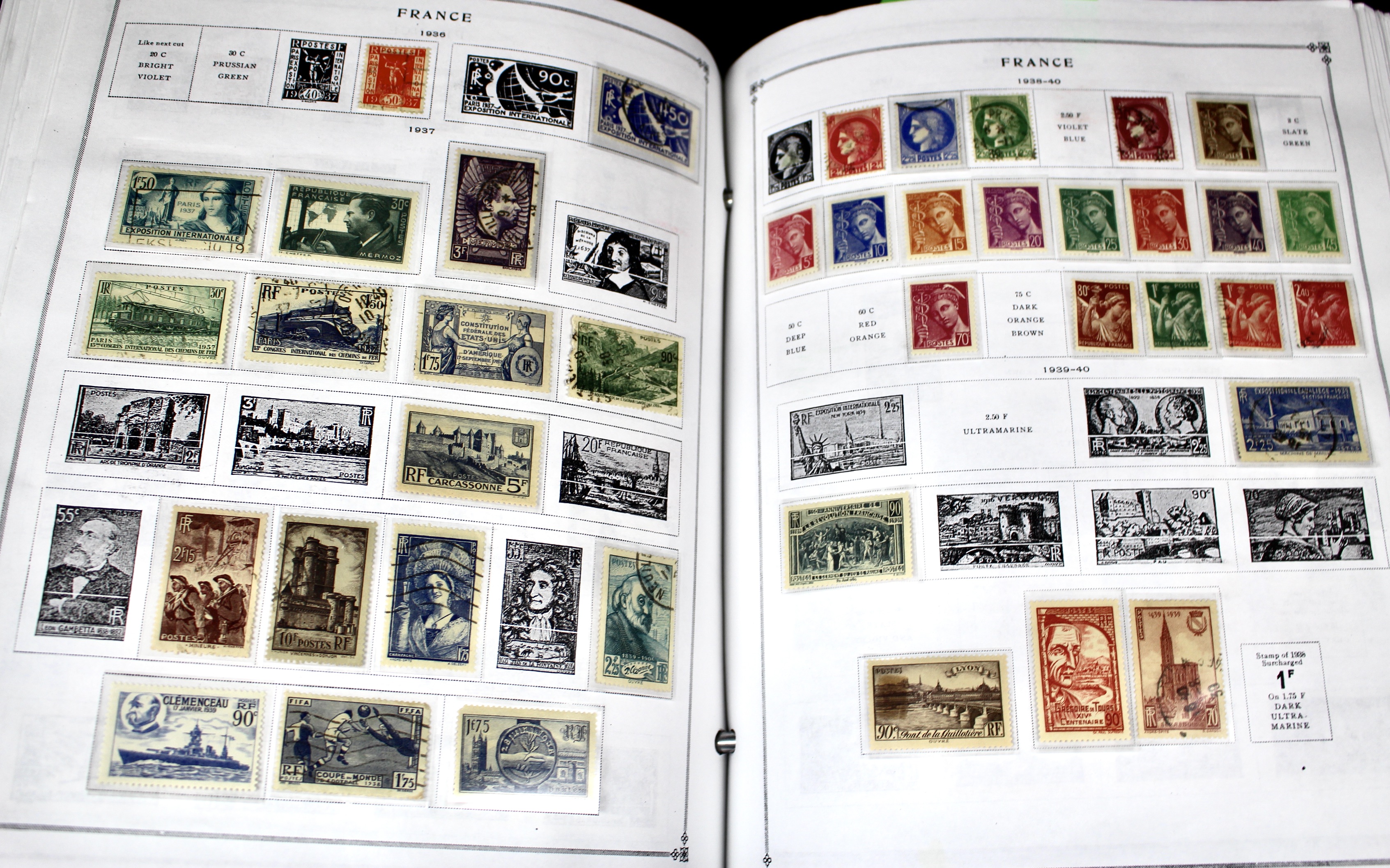 Scott's International Postage Stamp Album 1840-1949, Abyssinia through France
