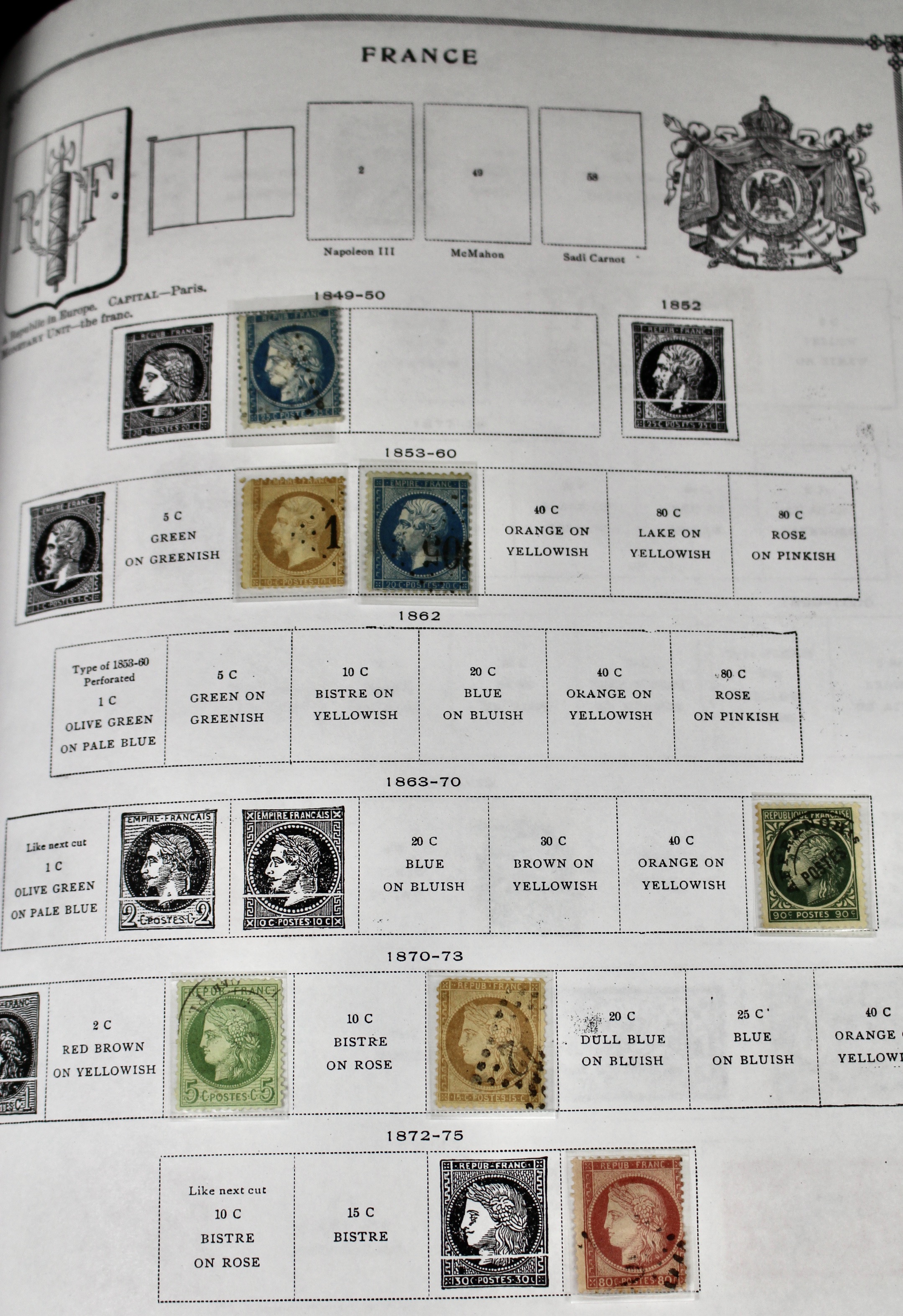 Scott's International Postage Stamp Album 1840-1949, Abyssinia through France