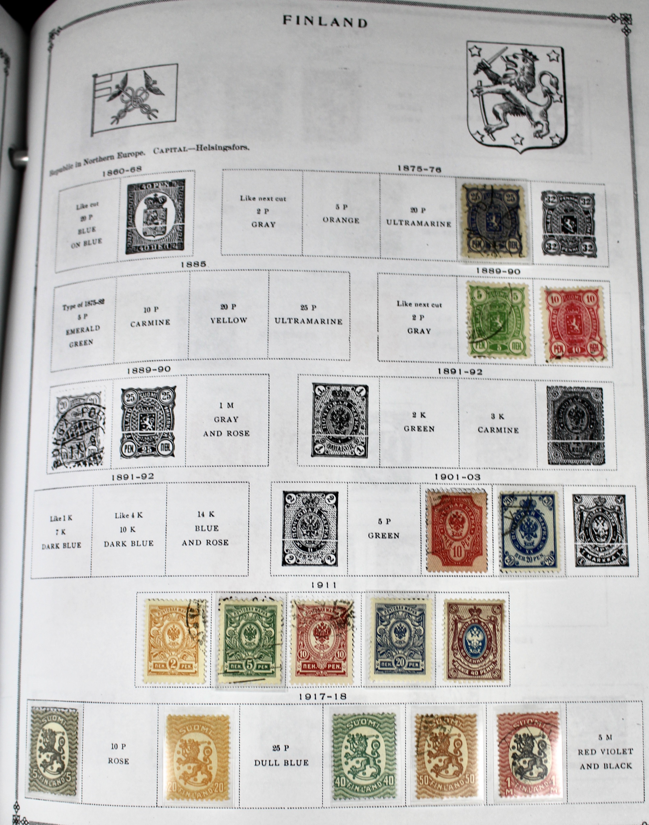 Scott's International Postage Stamp Album 1840-1949, Abyssinia through France