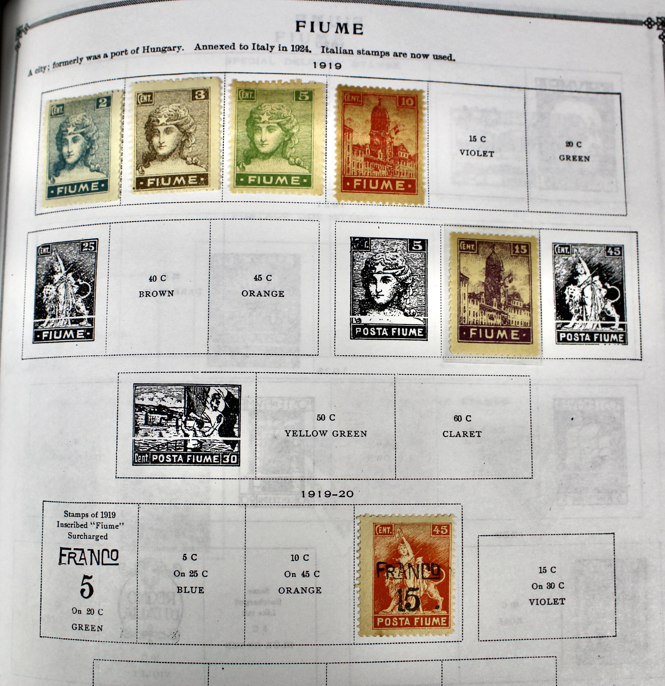 Scott's International Postage Stamp Album 1840-1949, Abyssinia through France