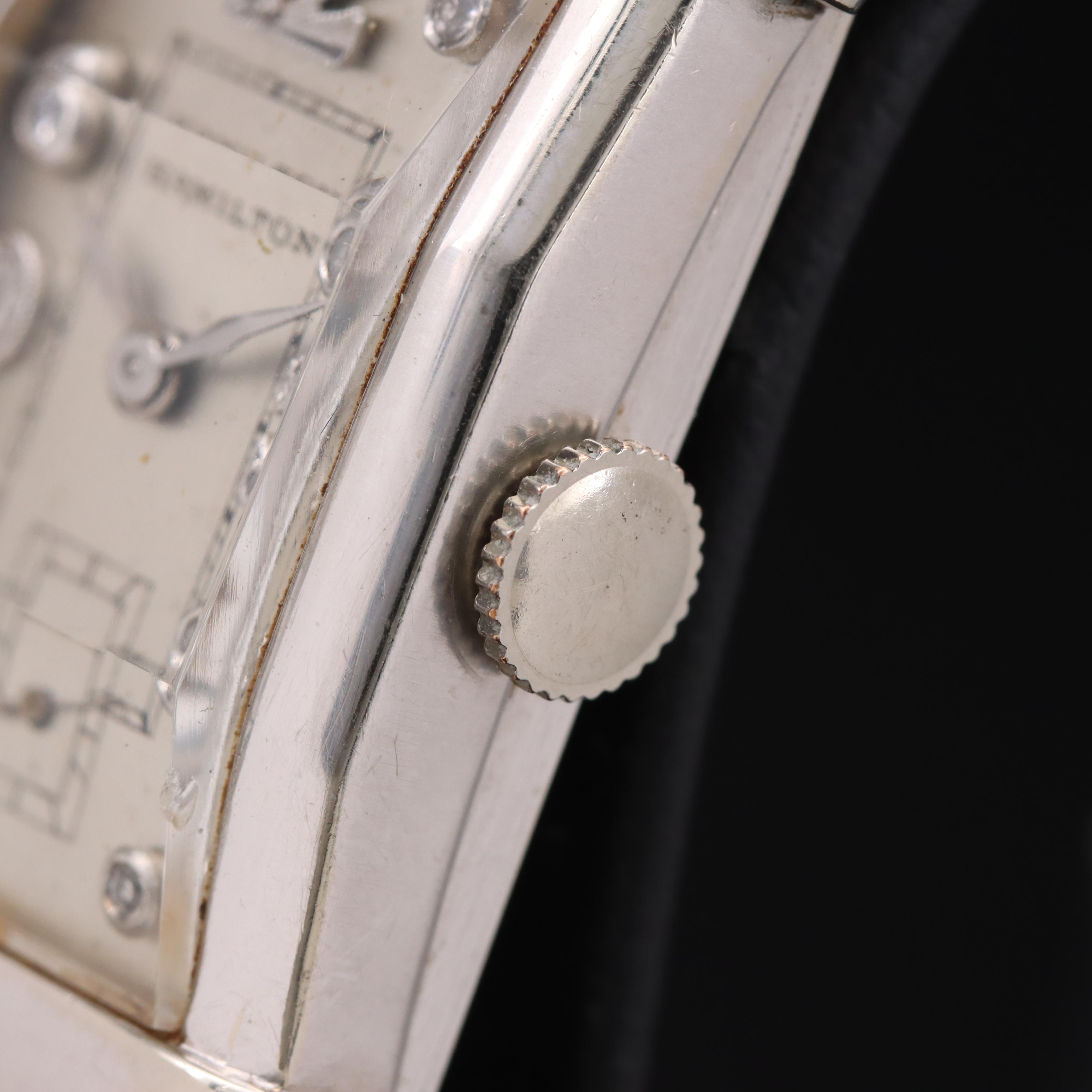 Vintage Hamilton 14K Diamond Dial Watch