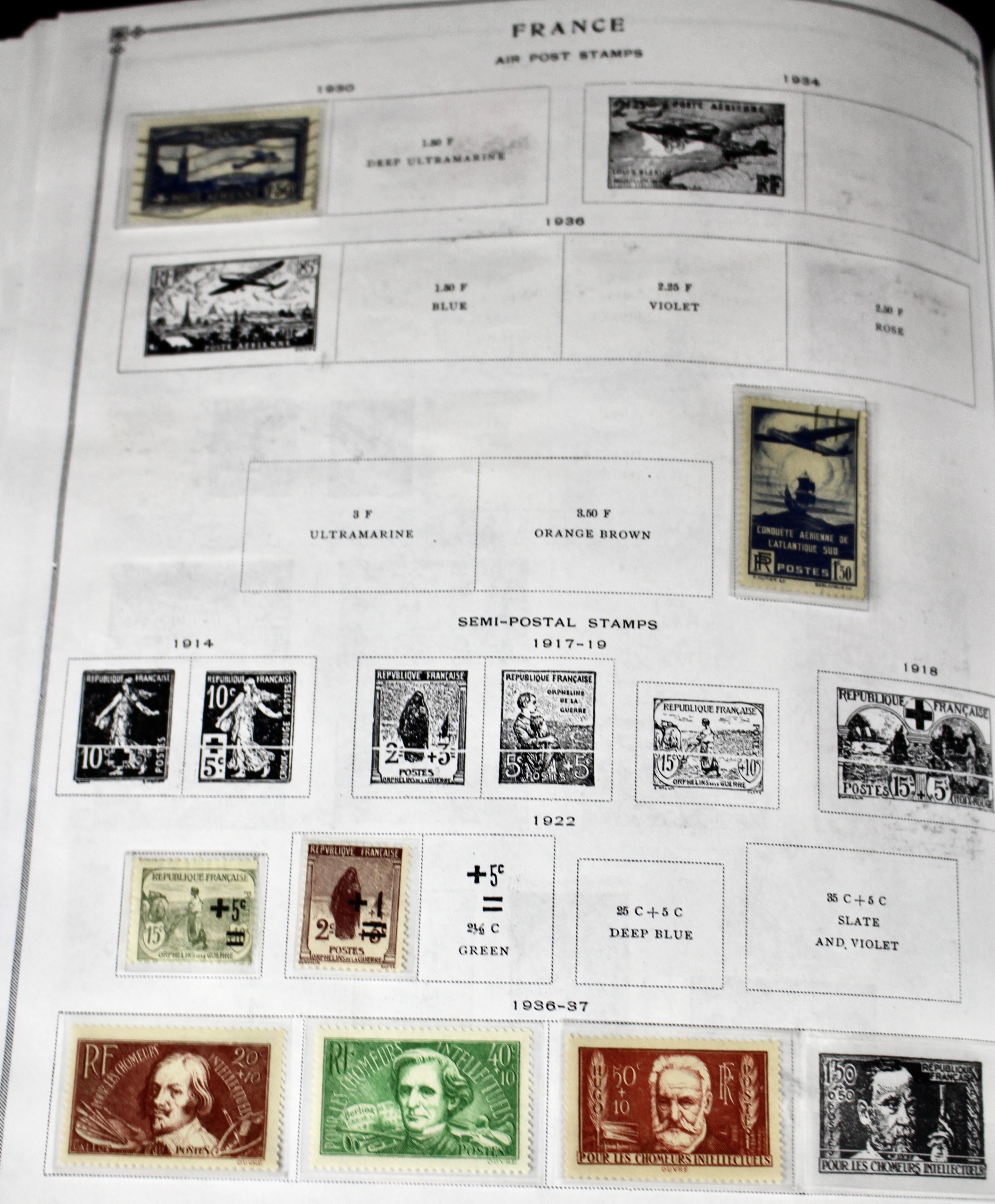 Scott's International Postage Stamp Album 1840-1949, Abyssinia through France