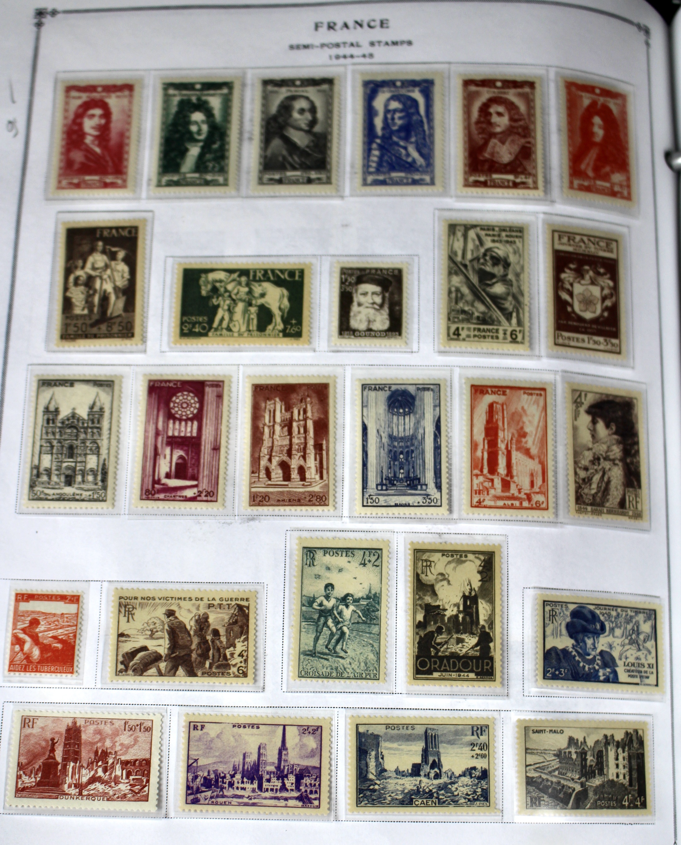 Scott's International Postage Stamp Album 1840-1949, Abyssinia through France