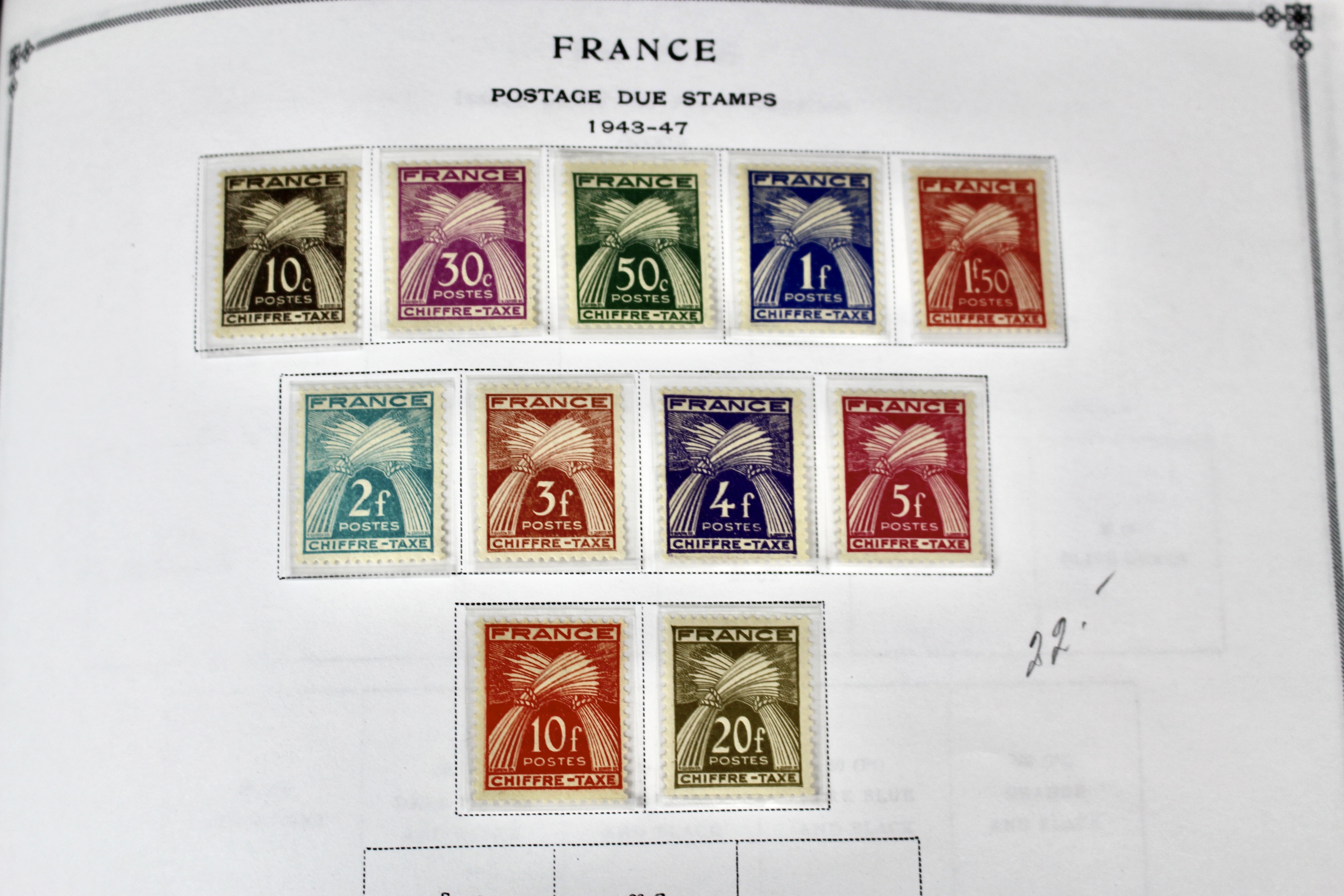 Scott's International Postage Stamp Album 1840-1949, Abyssinia through France