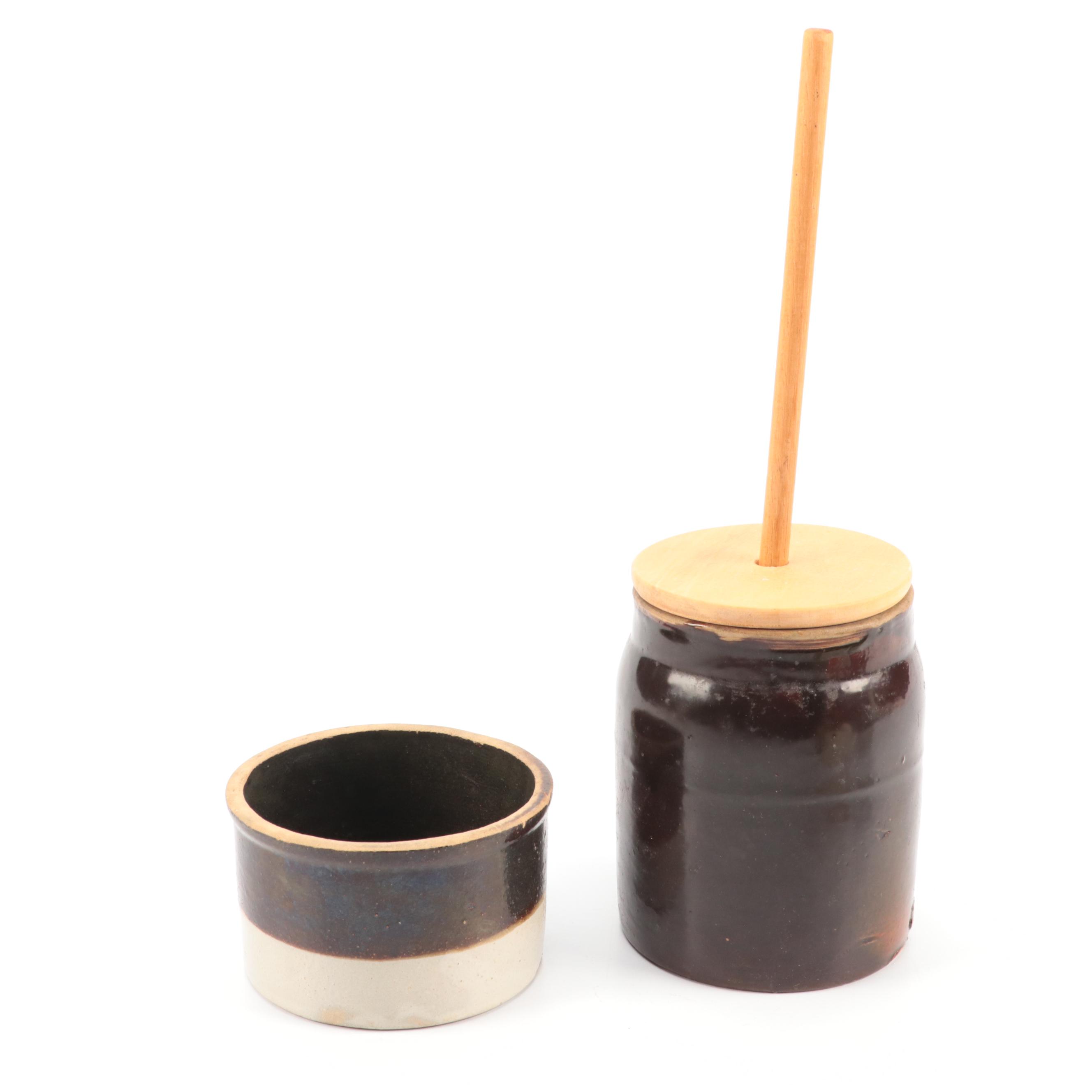 Pearson & Co., Weir Pottery Co., and More Brown Salt Glazed Stoneware