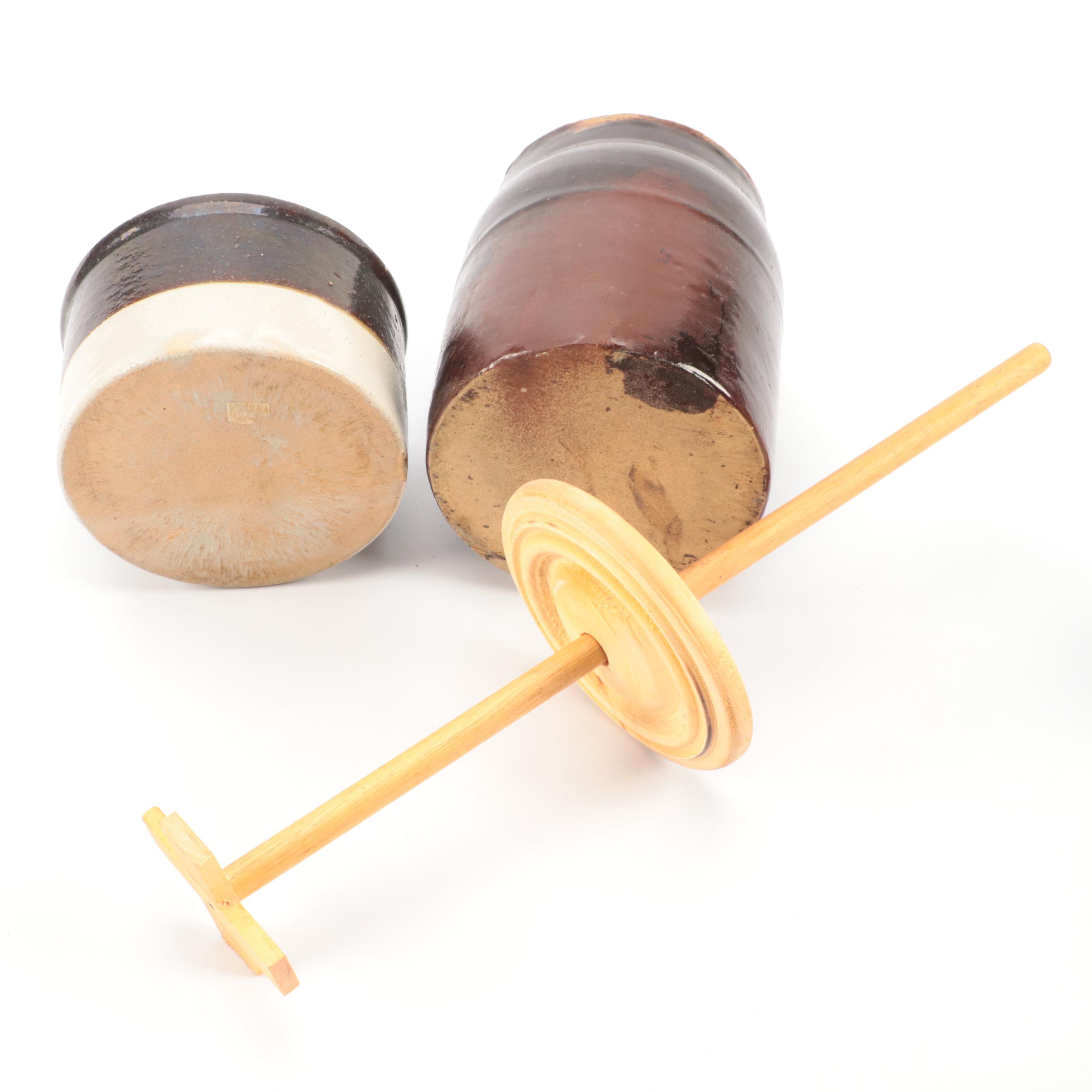 Pearson & Co., Weir Pottery Co., and More Brown Salt Glazed Stoneware