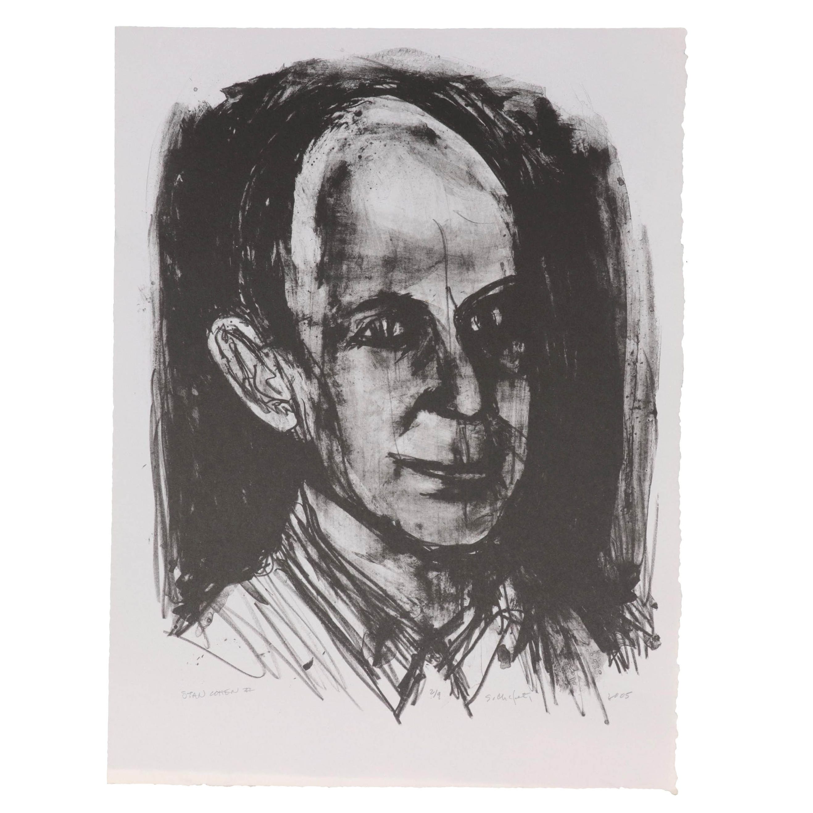 Sidney Chafetz Lithograph "Stan Cohen II," 2005