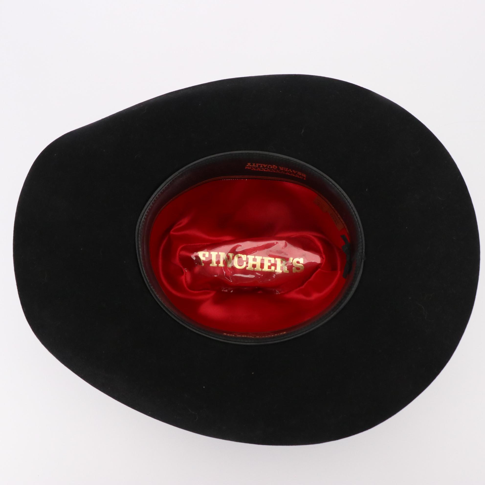 Fincher's 10X Beaver Felt Long Oval Cowboy Hat with Box