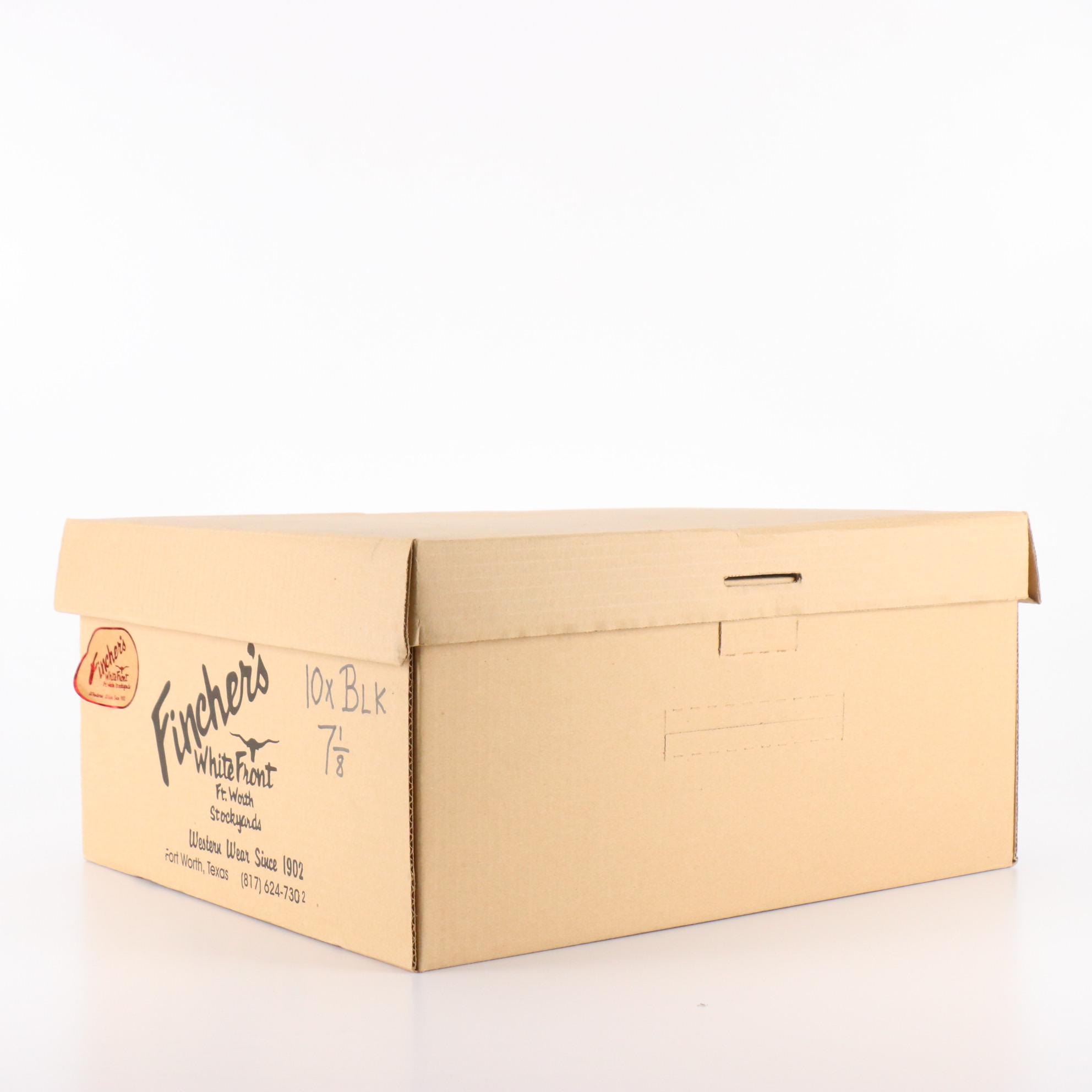 Fincher's 10X Beaver Felt Long Oval Cowboy Hat with Box