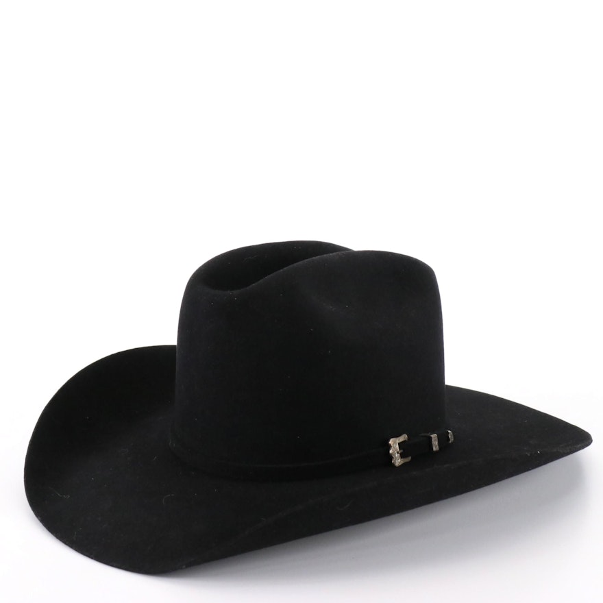 Fincher's 10X Beaver Felt Long Oval Cowboy Hat with Box