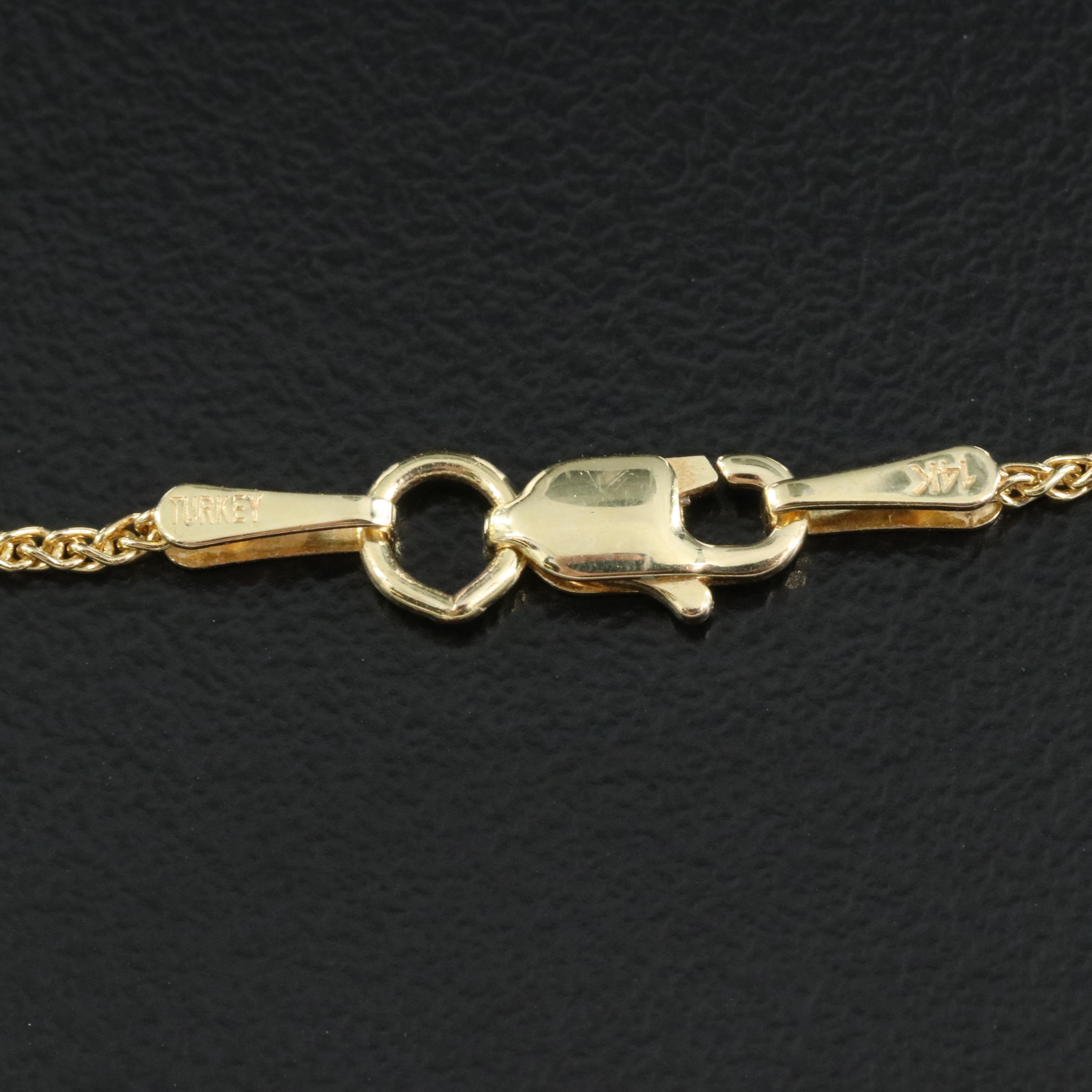 EFFY 14K Sapphire, Tsavorite and Diamond Starfish Pendant Necklace