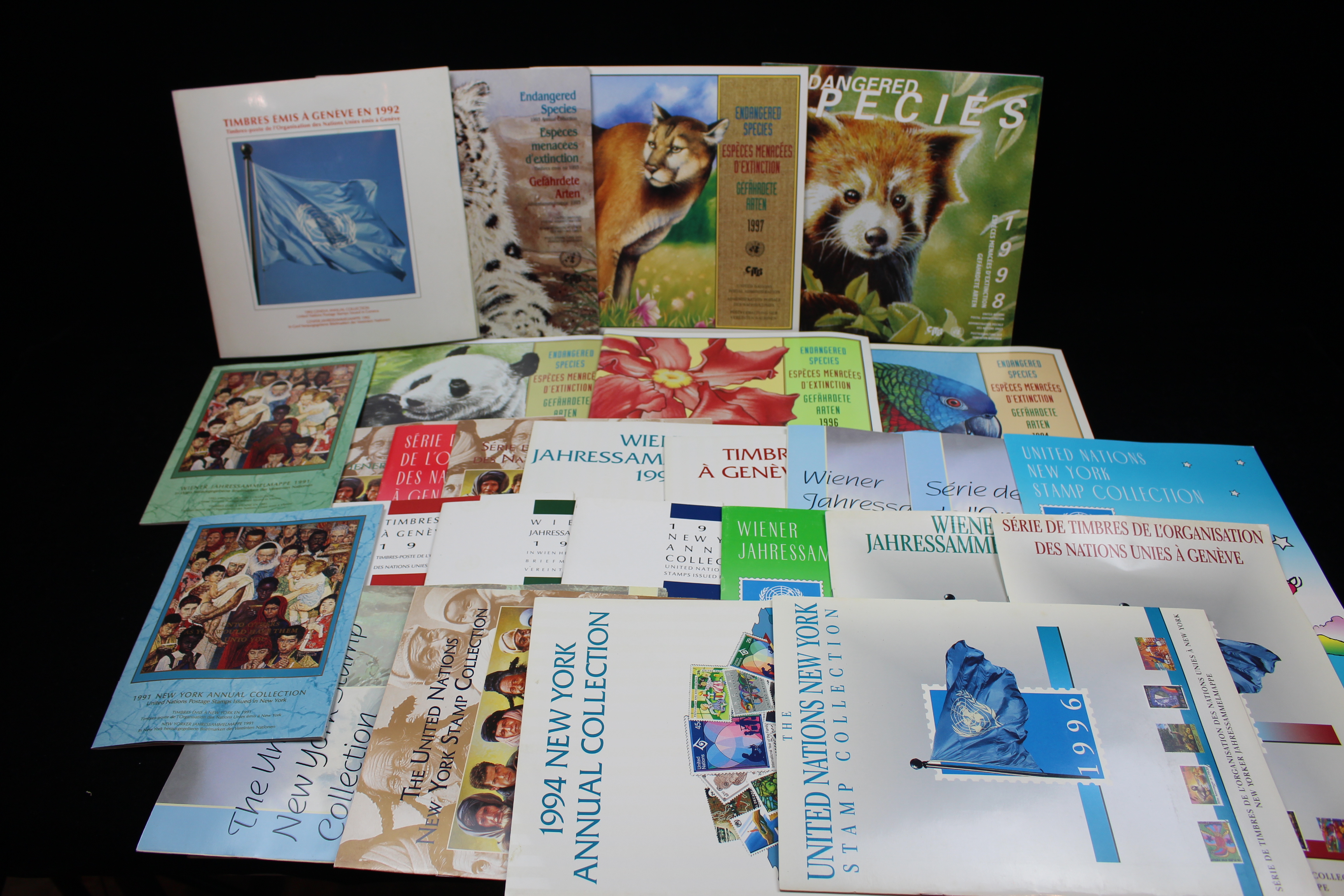 Twenty-Seven United Nations Booklets With Postage Stamps