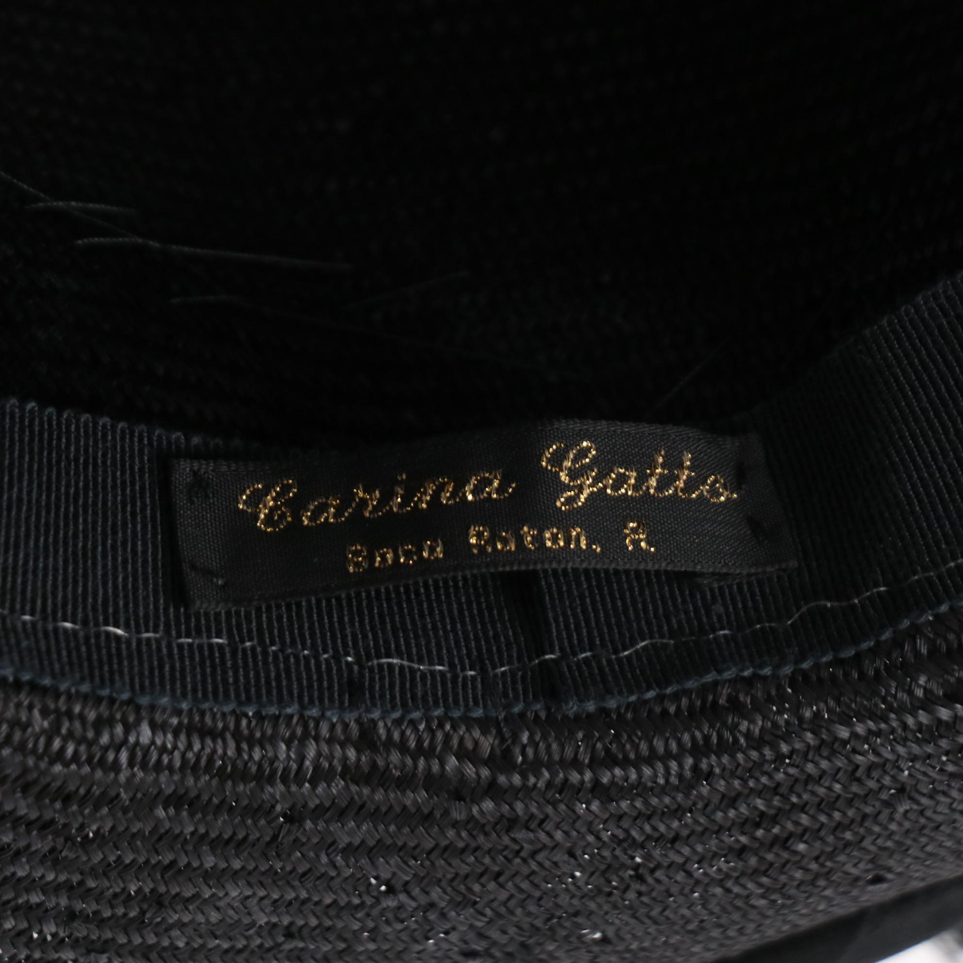 Philip Treacy of London Sinamay Sun Hat and Carina Gatto Mesh Hat with Hat Box