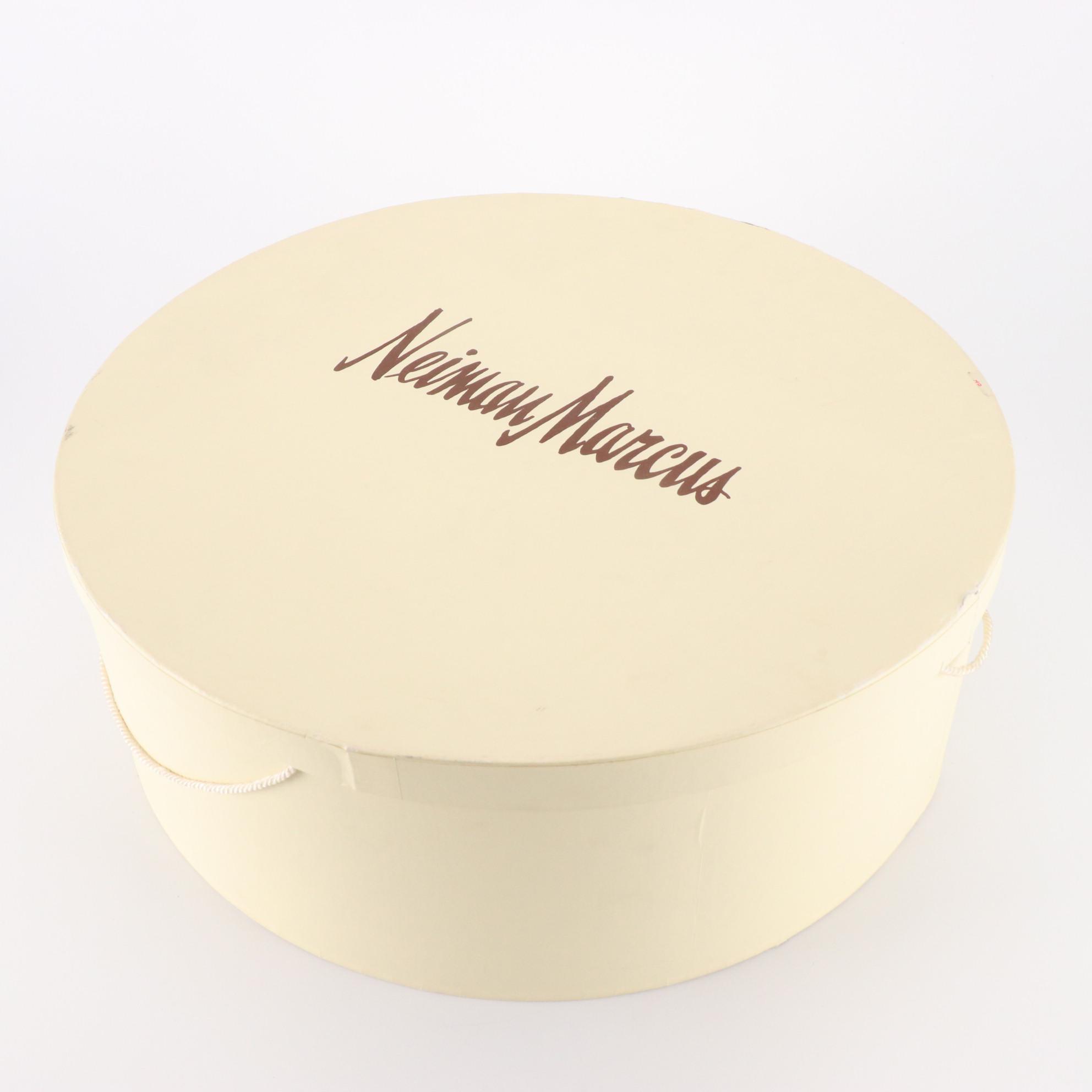 Philip Treacy of London Sinamay Sun Hat and Carina Gatto Mesh Hat with Hat Box