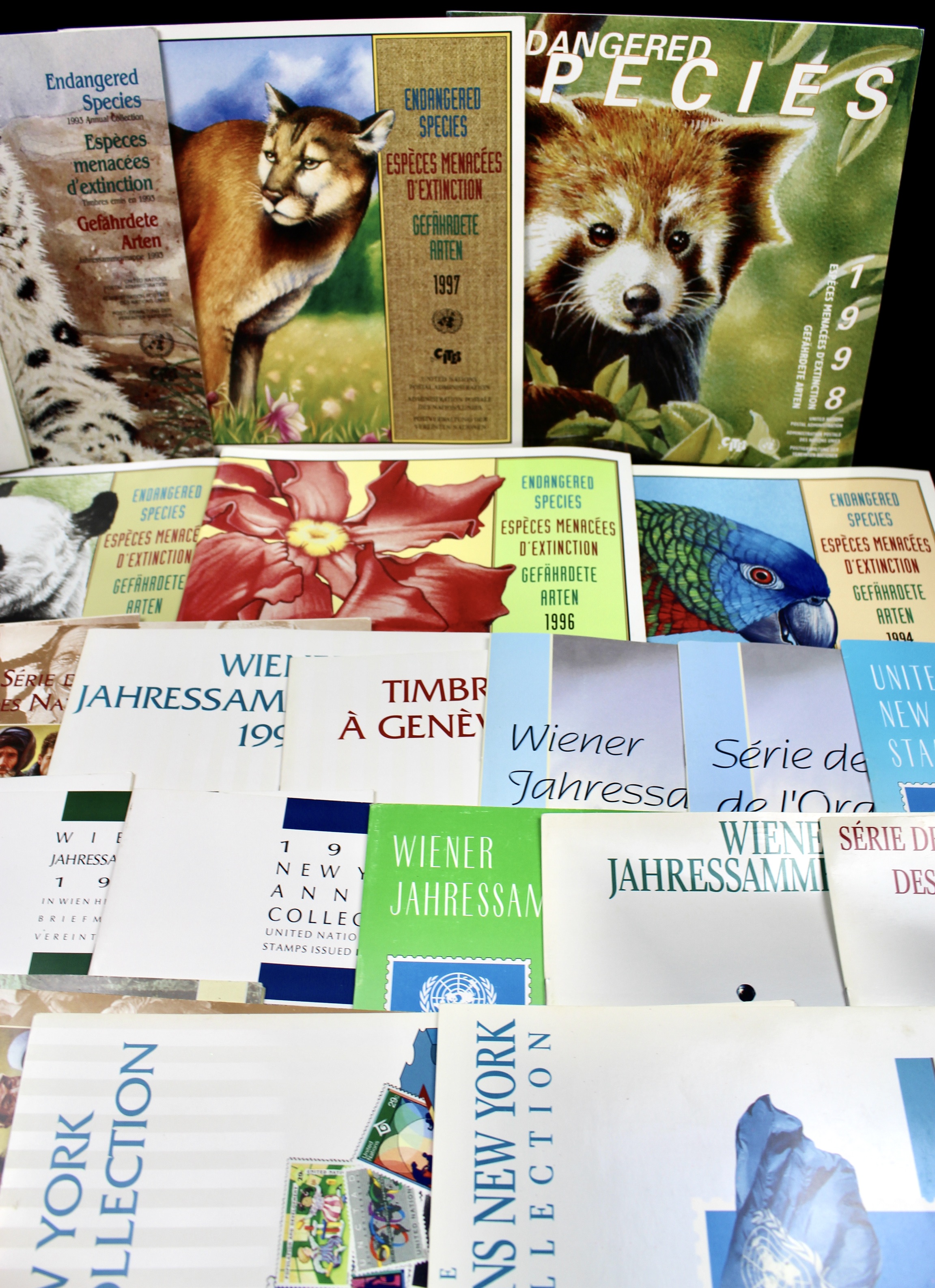 Twenty-Seven United Nations Booklets With Postage Stamps