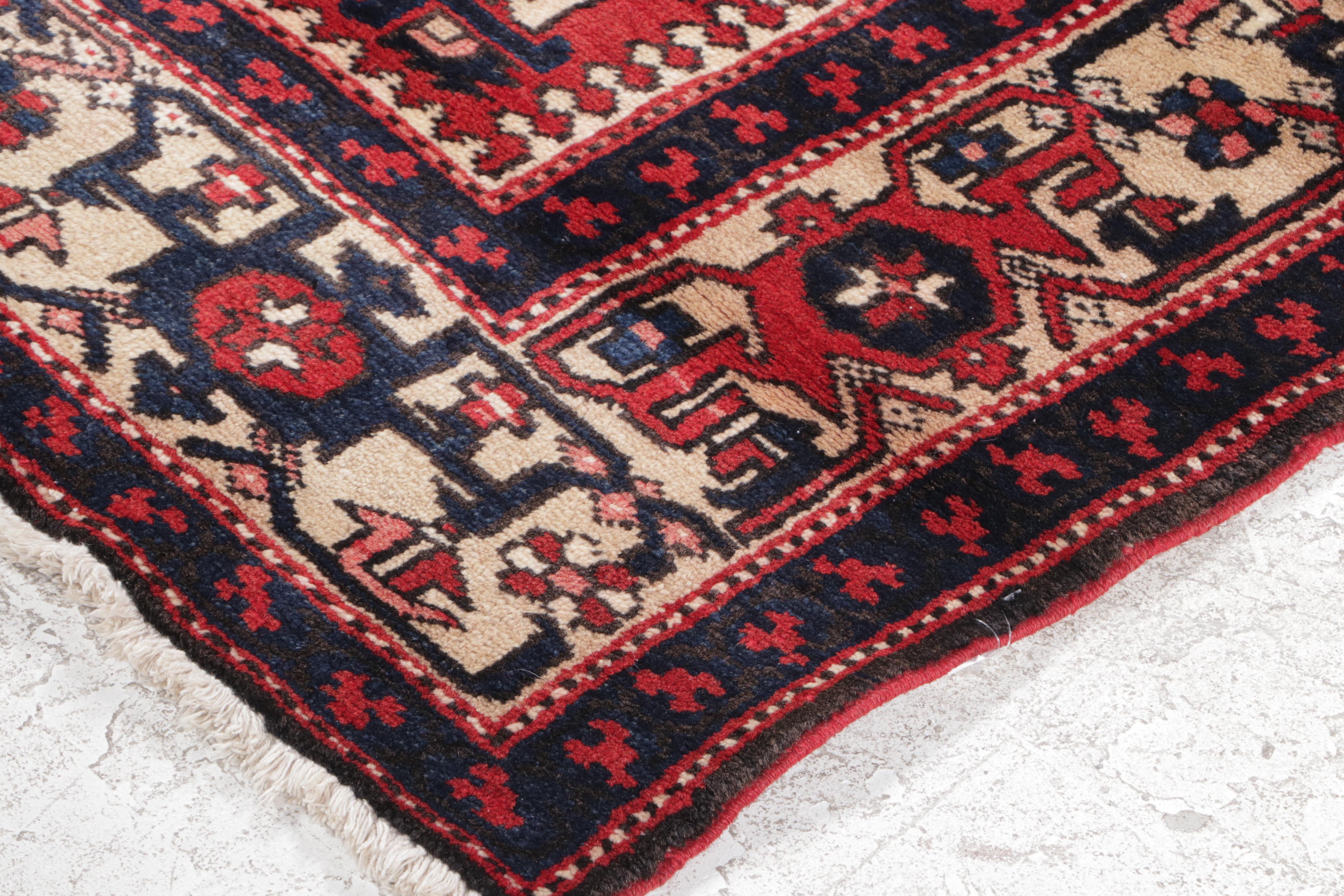4'9 x 7'5 Hand-Knotted Caucasian Karabagh Area Rug
