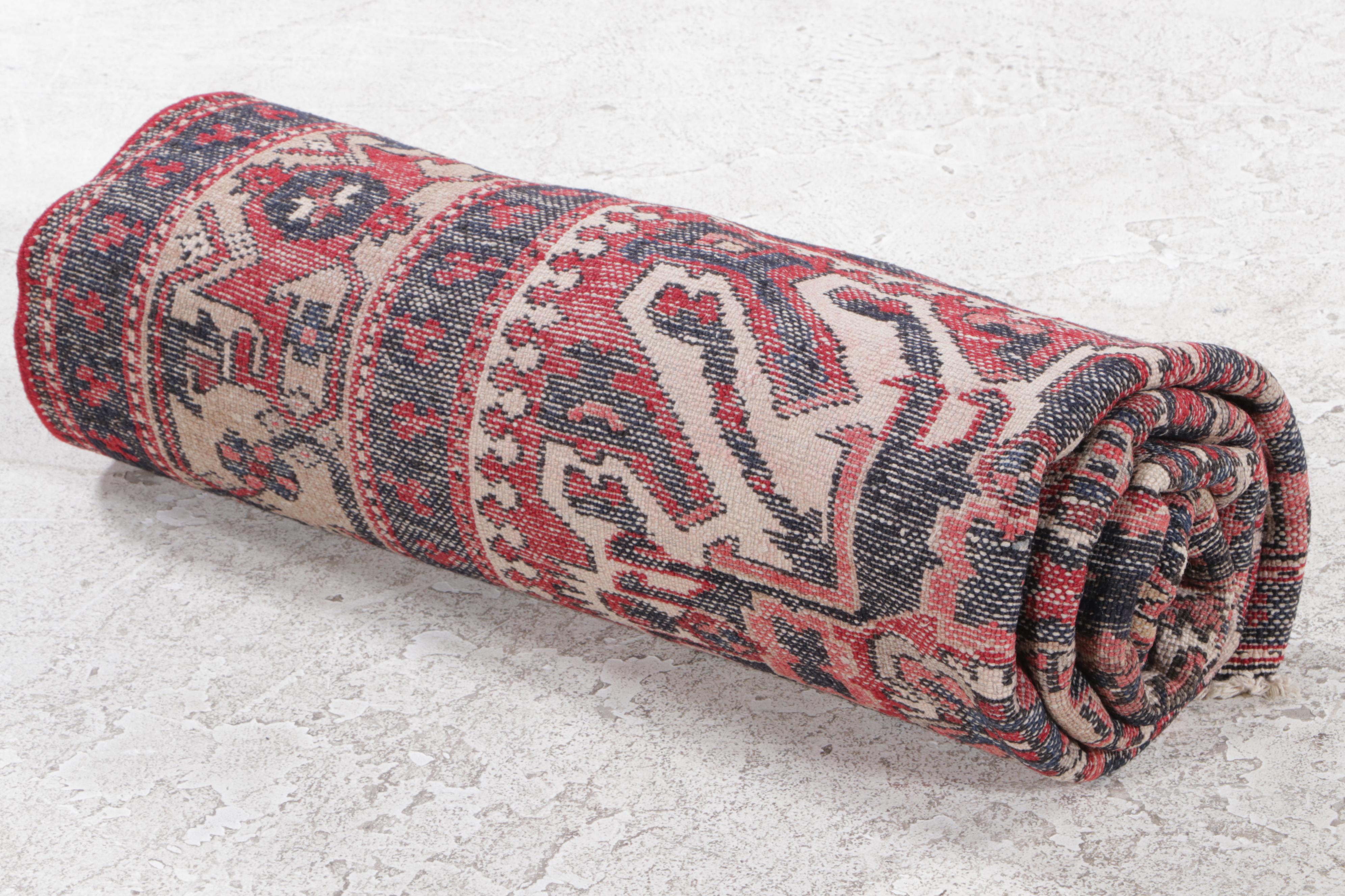 4'9 x 7'5 Hand-Knotted Caucasian Karabagh Area Rug