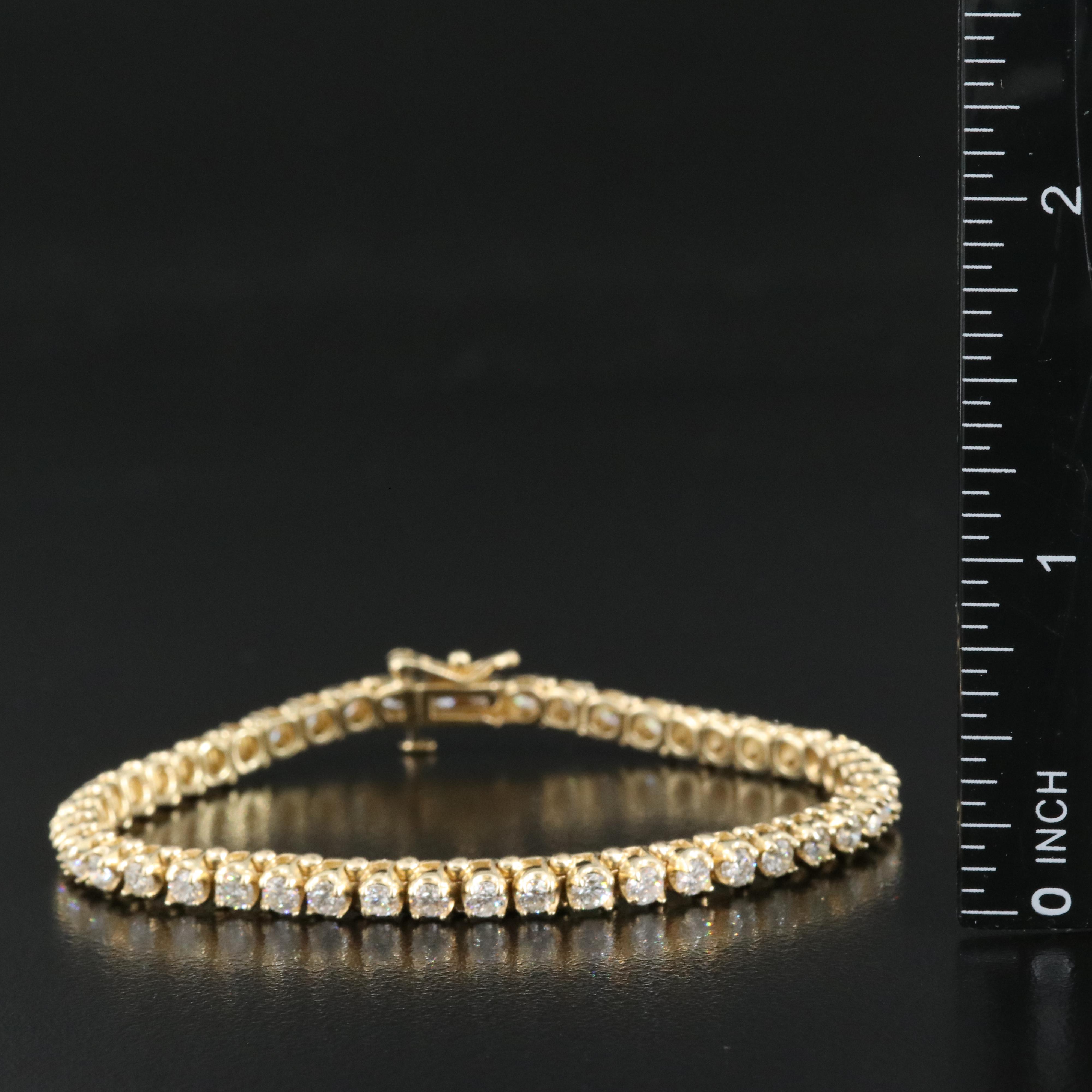 14K 3.95 CTW Diamond Line Bracelet