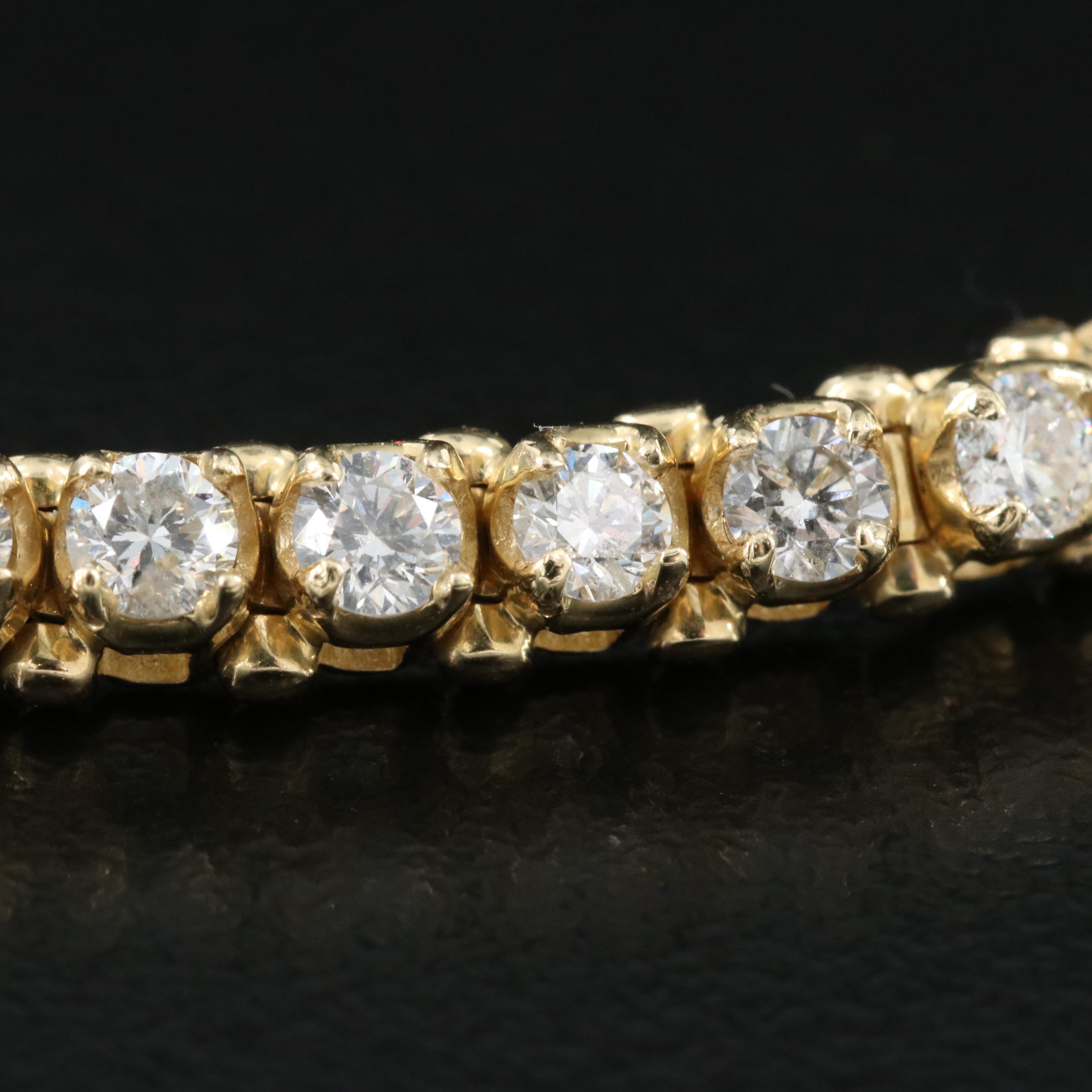 14K 3.95 CTW Diamond Line Bracelet