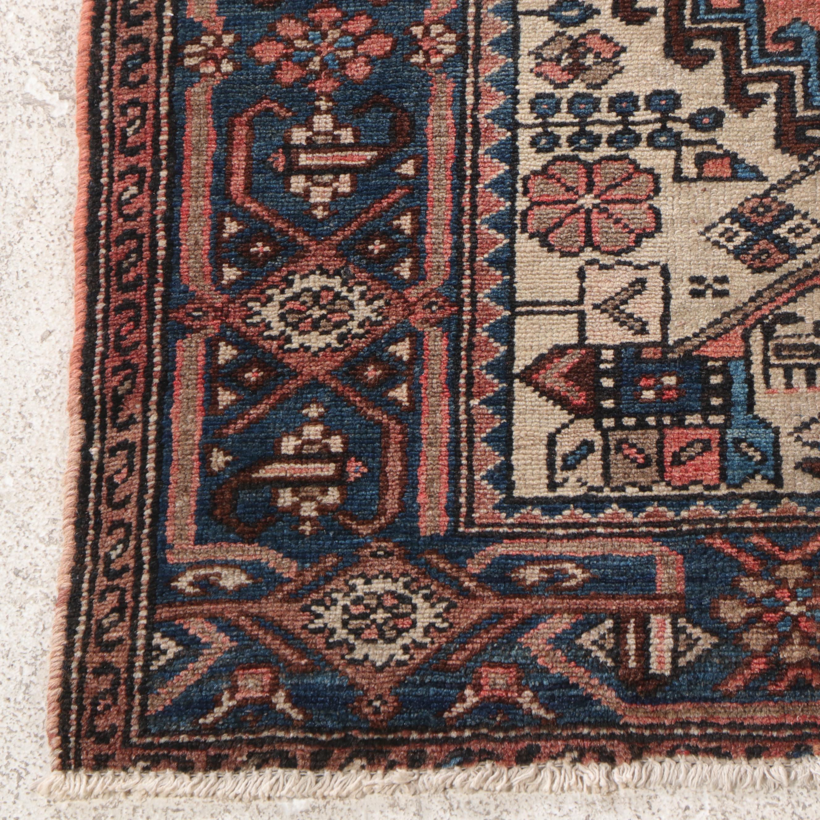 4'2 x 5'10 Hand-Knotted Persian Malayer Area Rug