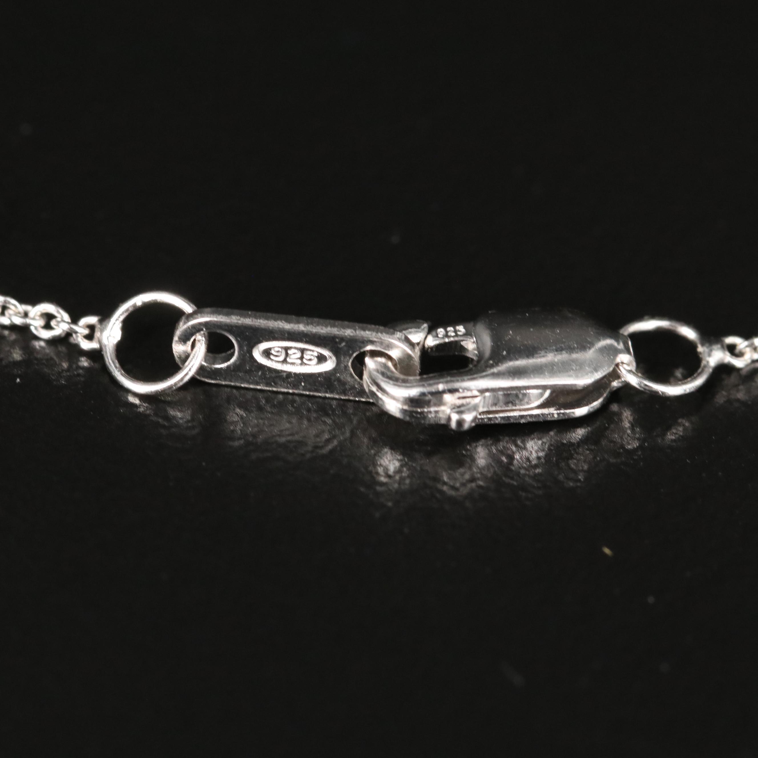 Sterling Topaz Heart Pendant Necklace