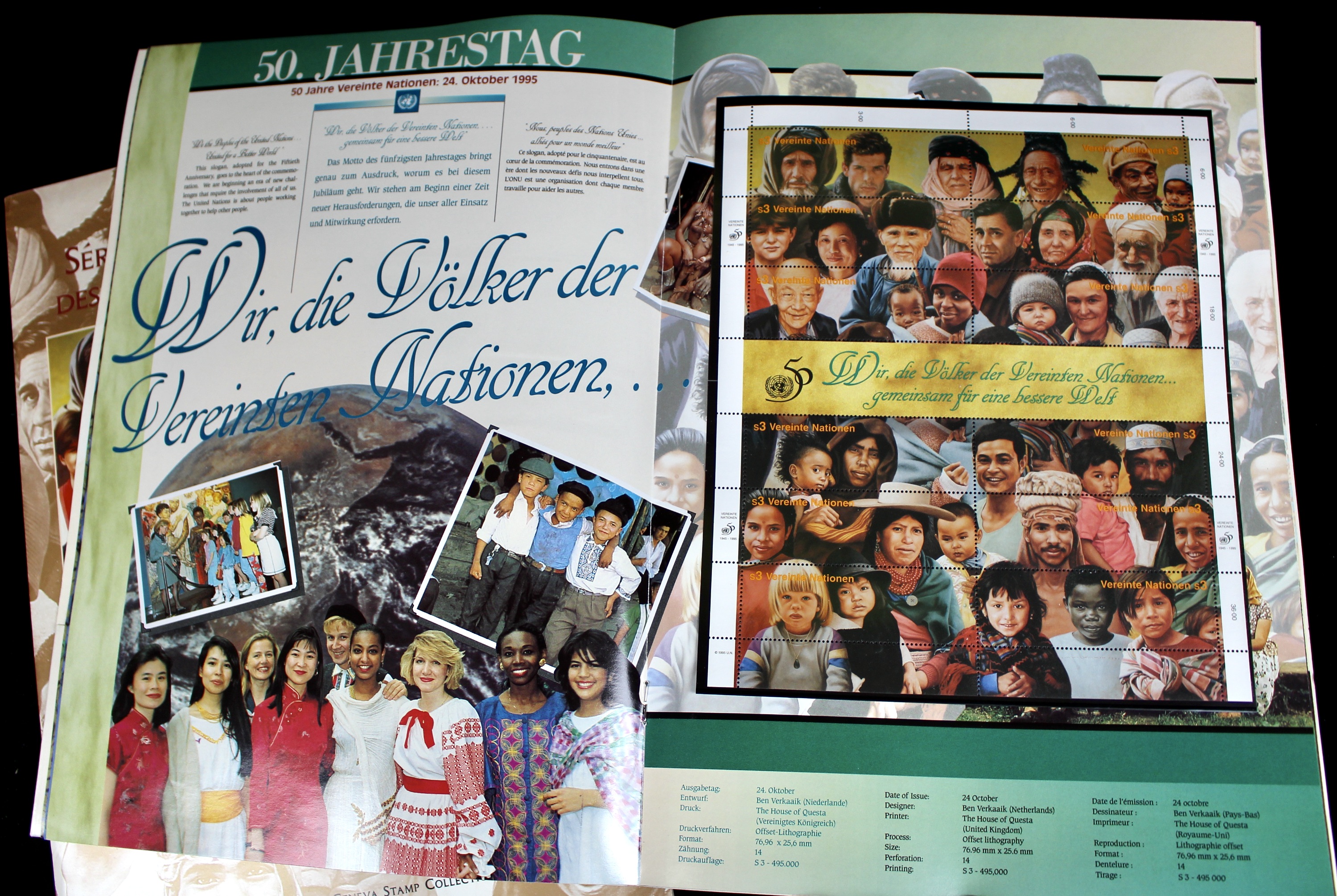 Twenty-Seven United Nations Booklets With Postage Stamps