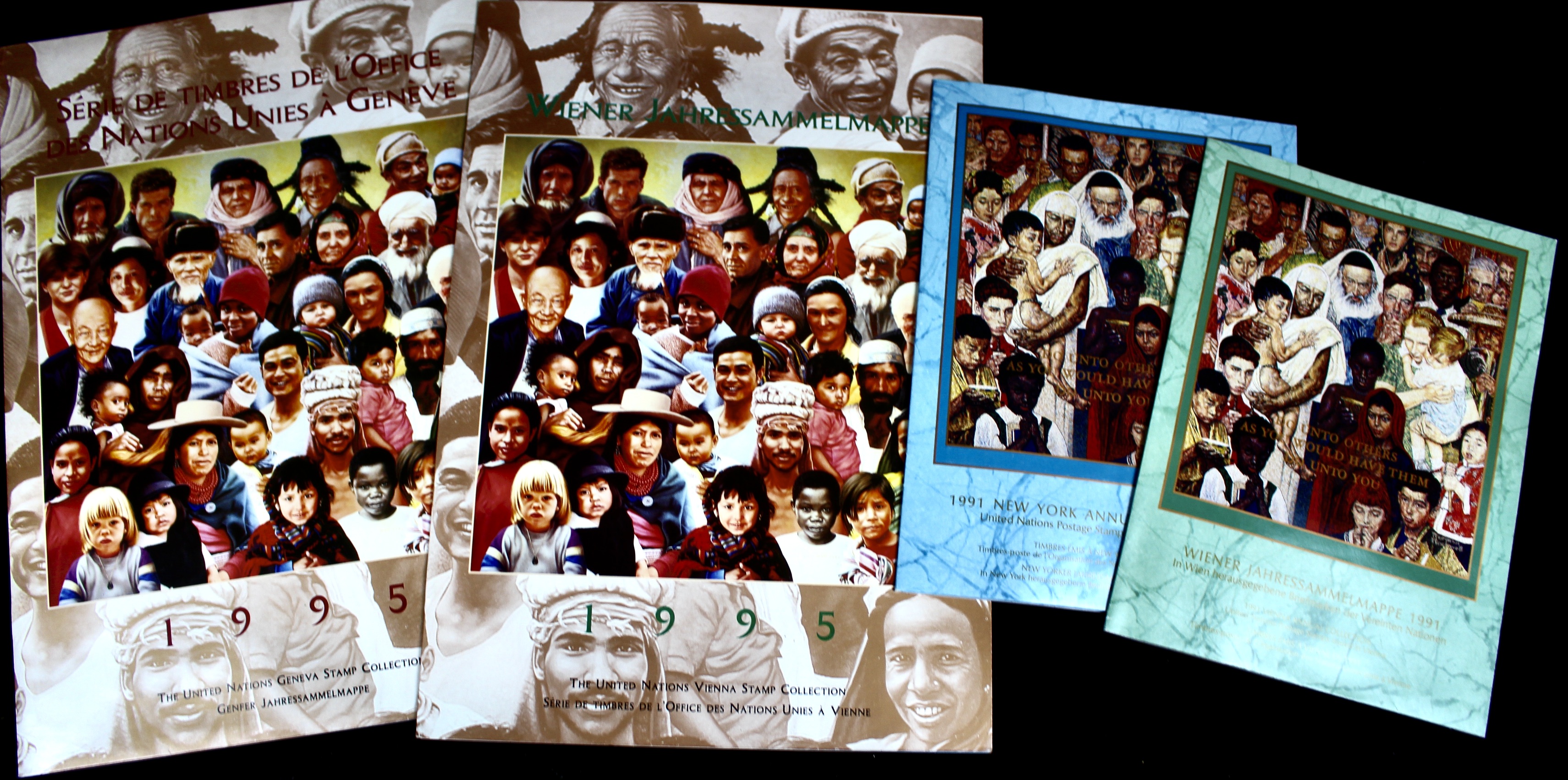 Twenty-Seven United Nations Booklets With Postage Stamps