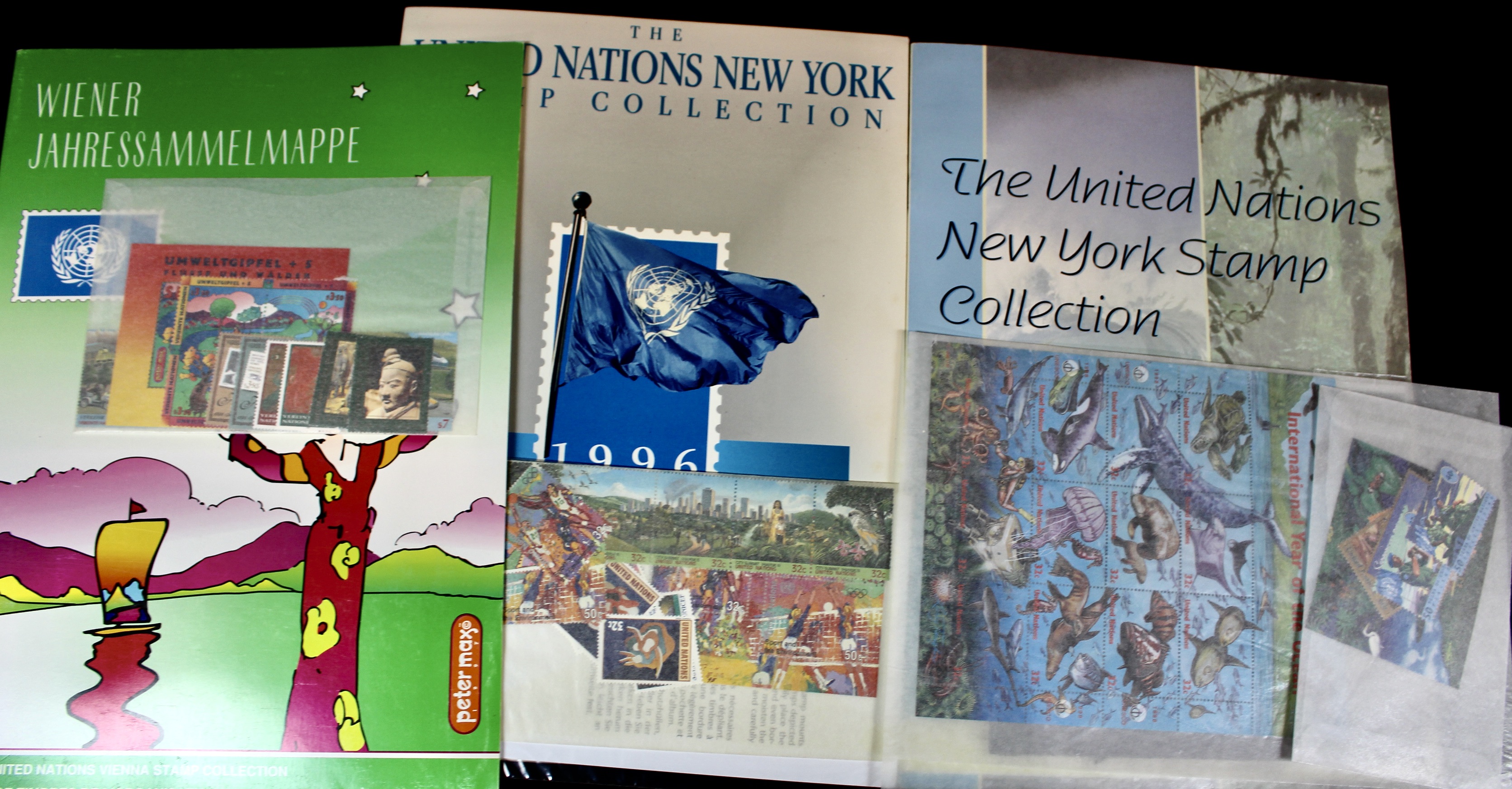 Twenty-Seven United Nations Booklets With Postage Stamps