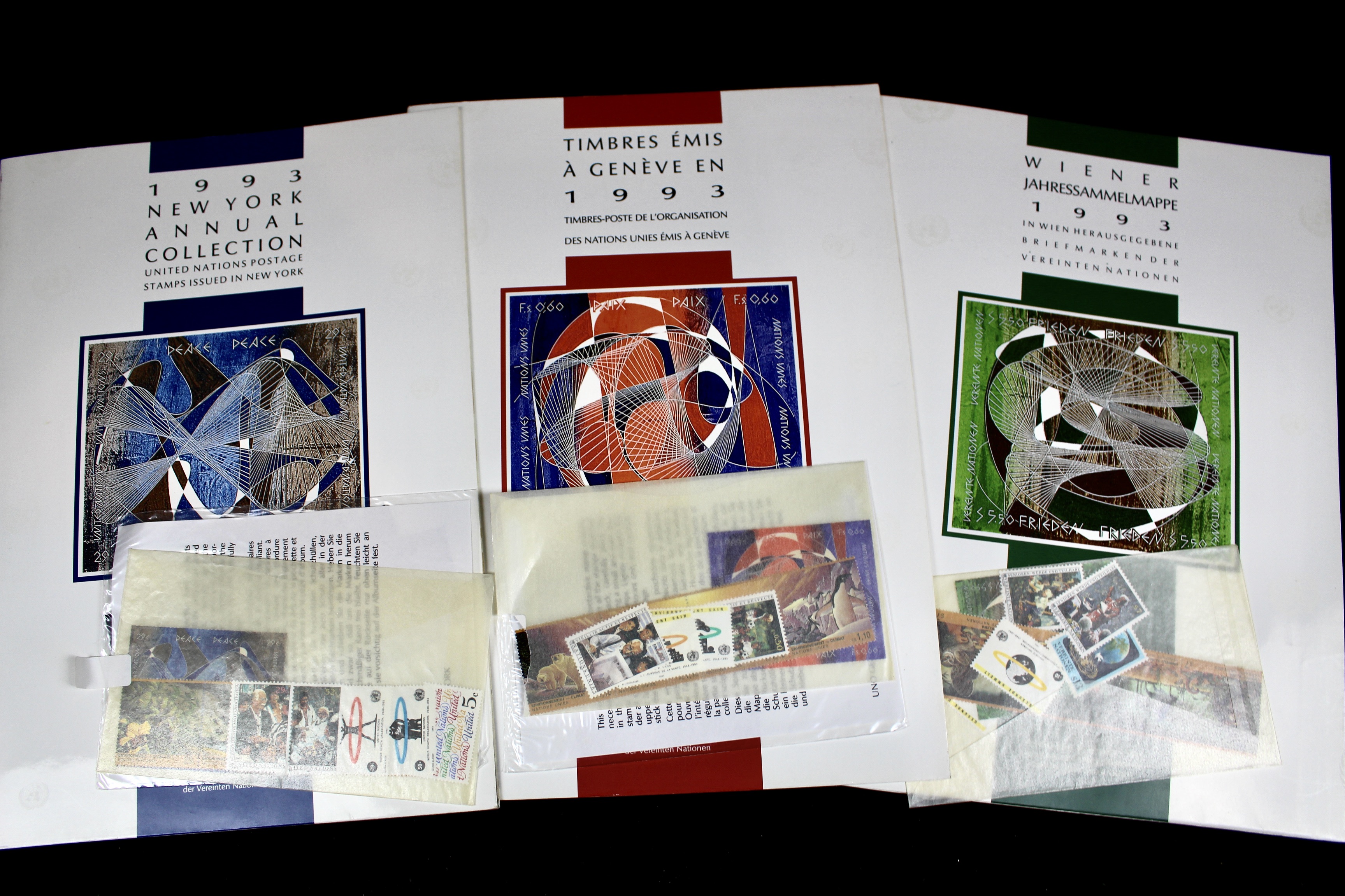 Twenty-Seven United Nations Booklets With Postage Stamps