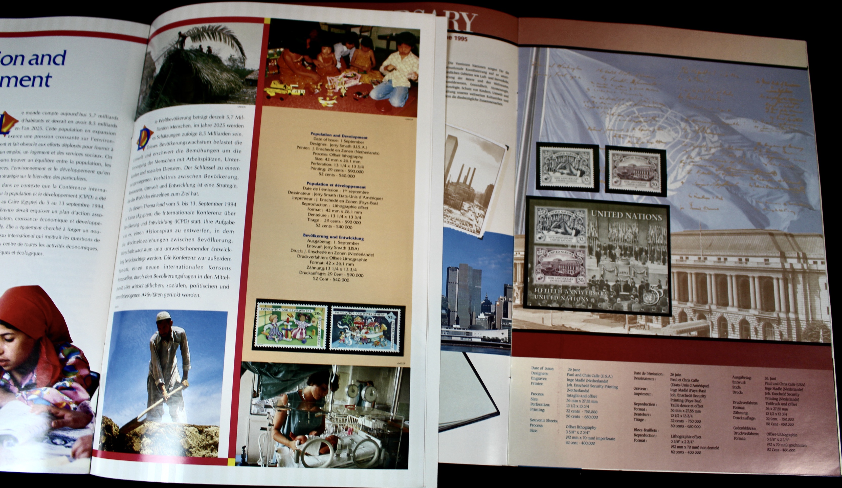 Twenty-Seven United Nations Booklets With Postage Stamps