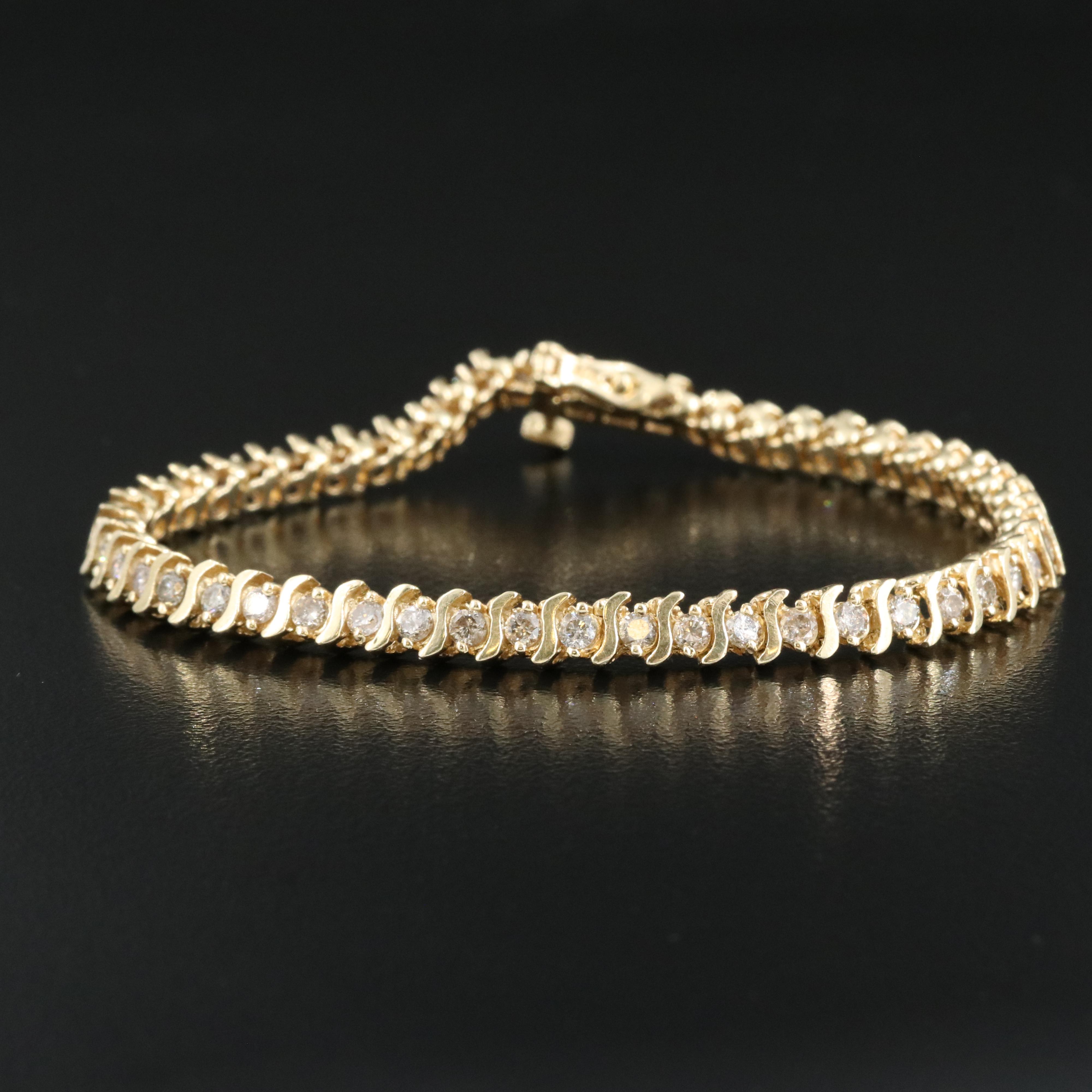 14K 3.00 CTW Diamond Bracelet