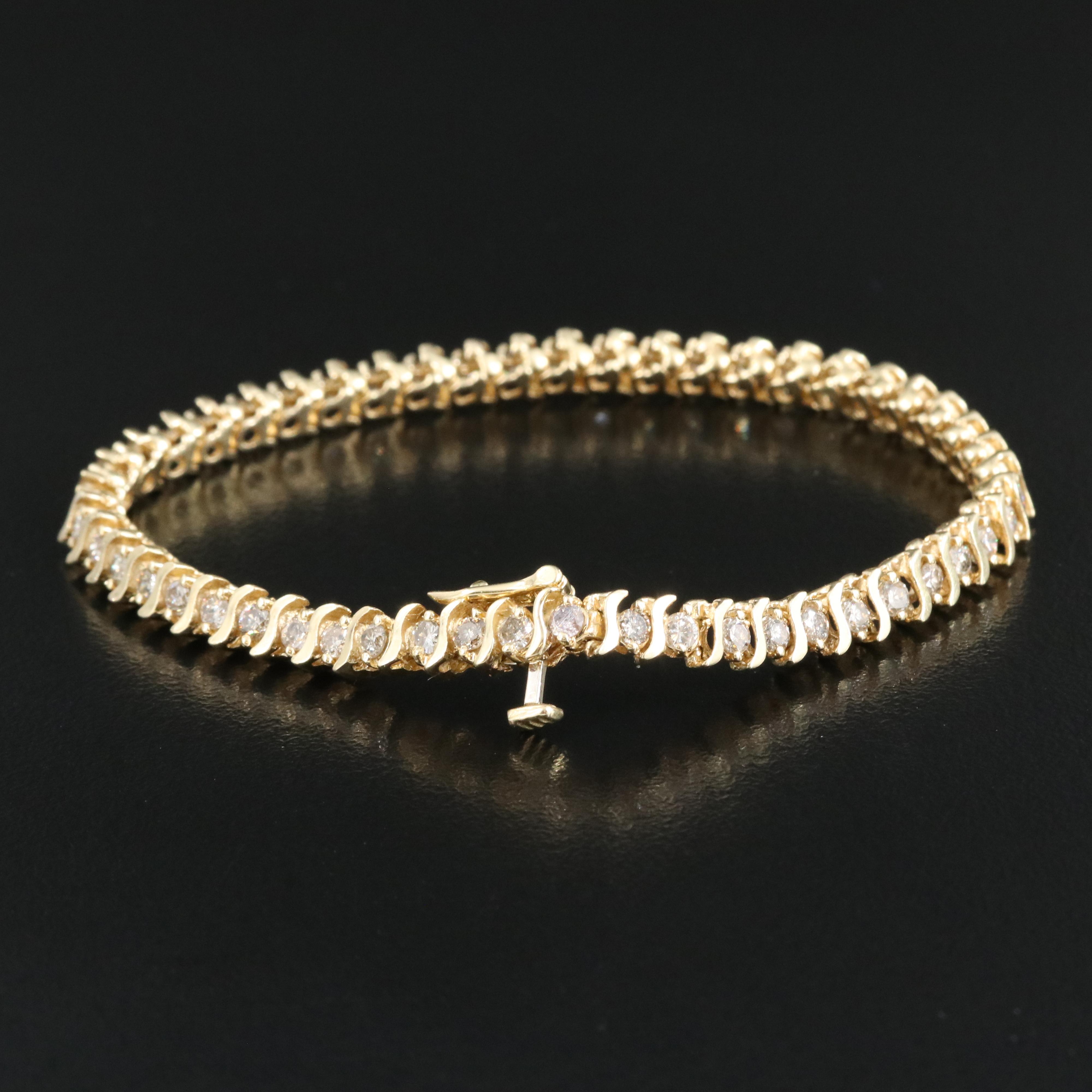 14K 3.00 CTW Diamond Bracelet