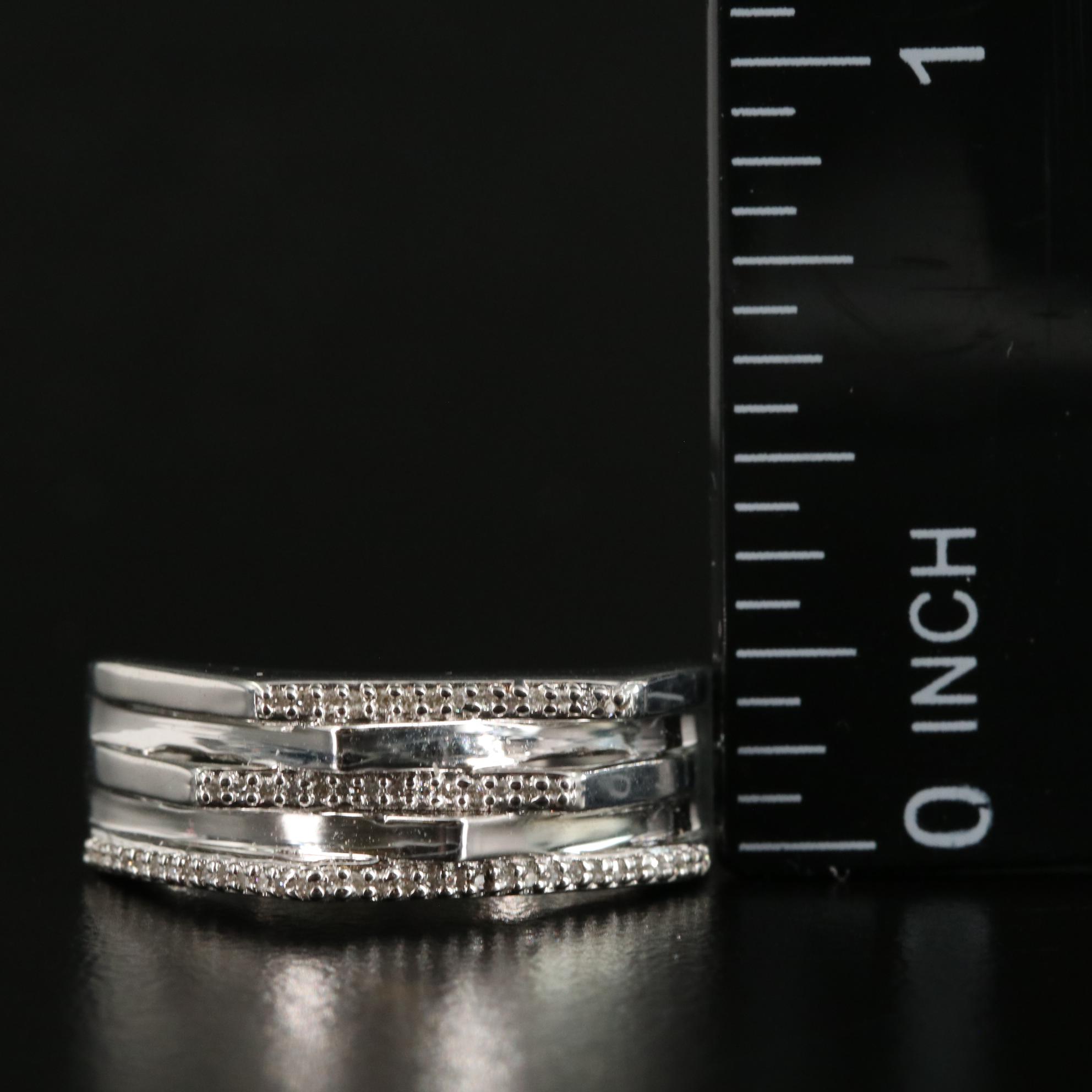 Sterling 0.11 CTW Diamond Ring