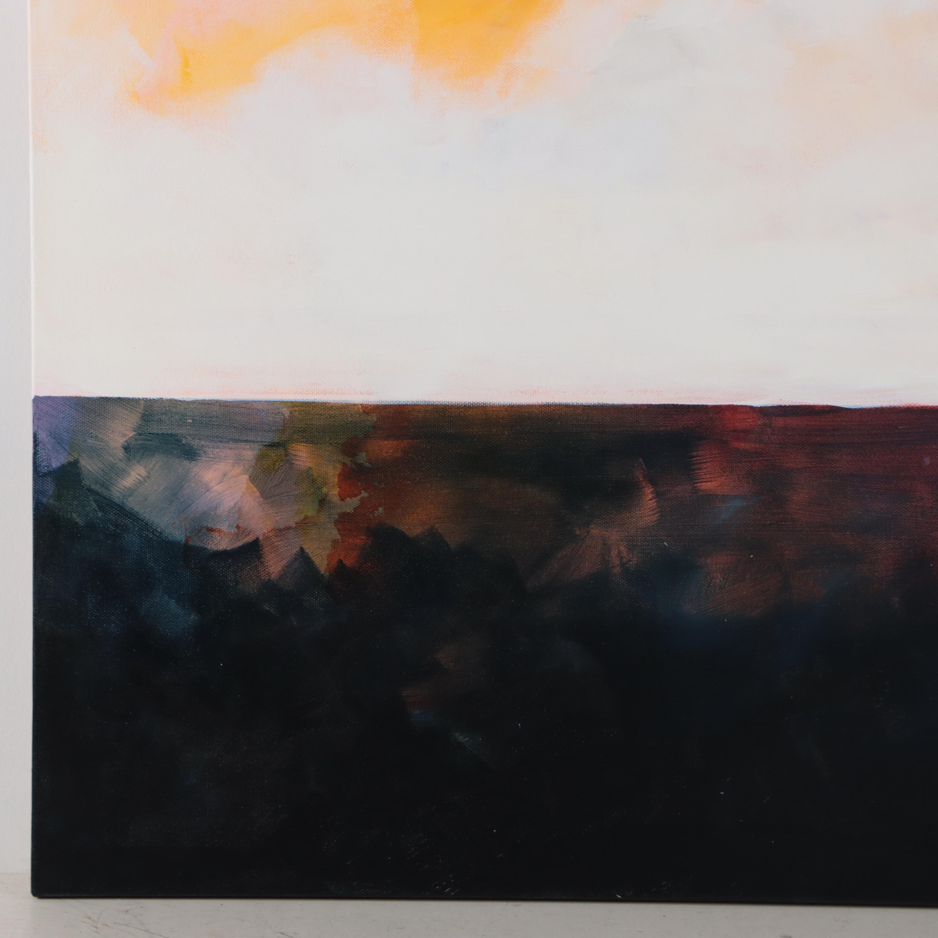 Milagros Pongo Oil Painting "Marina," 21st Century