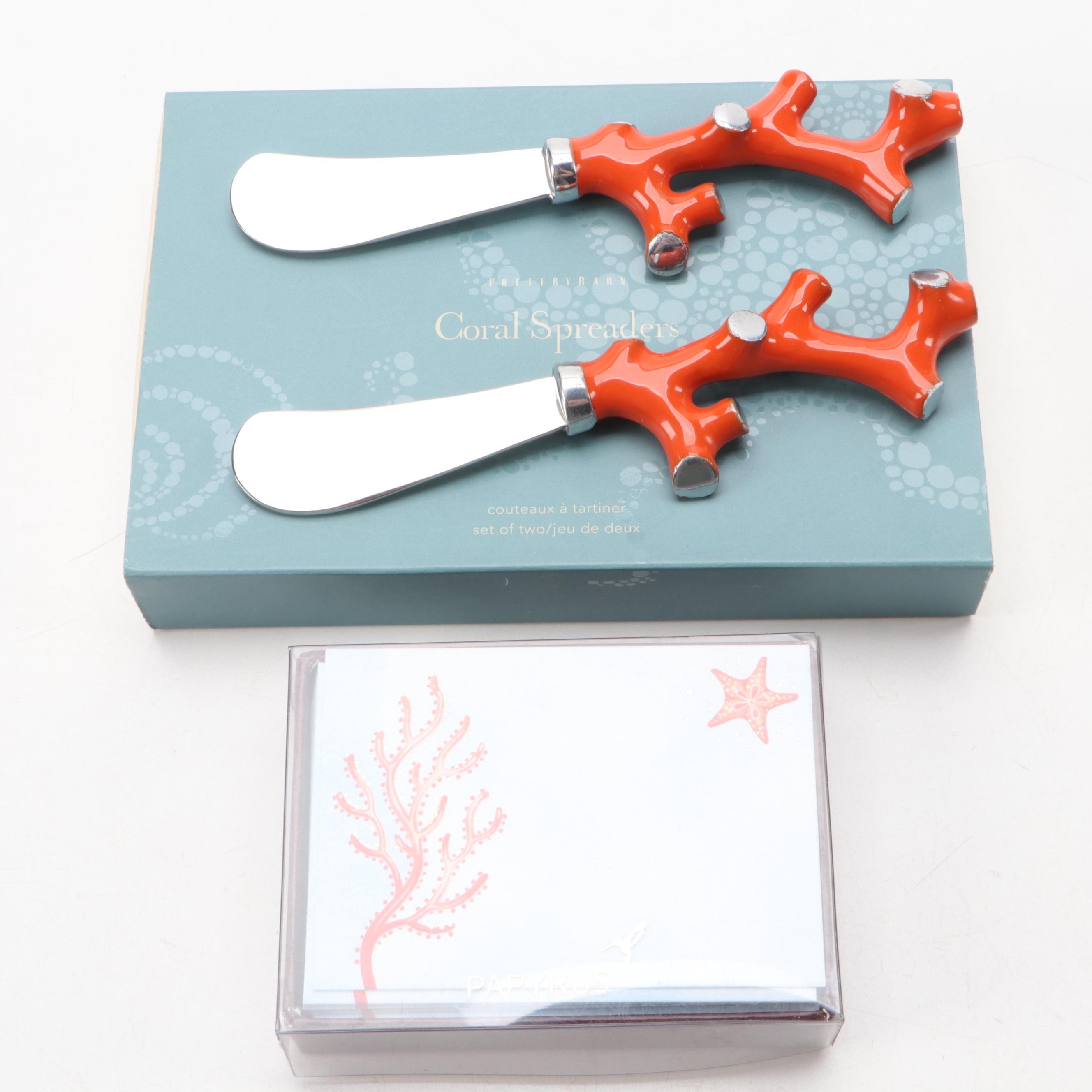 Kim Seybert "Coral Reef" Dinnerware and Other Marine Themed Table Accessories