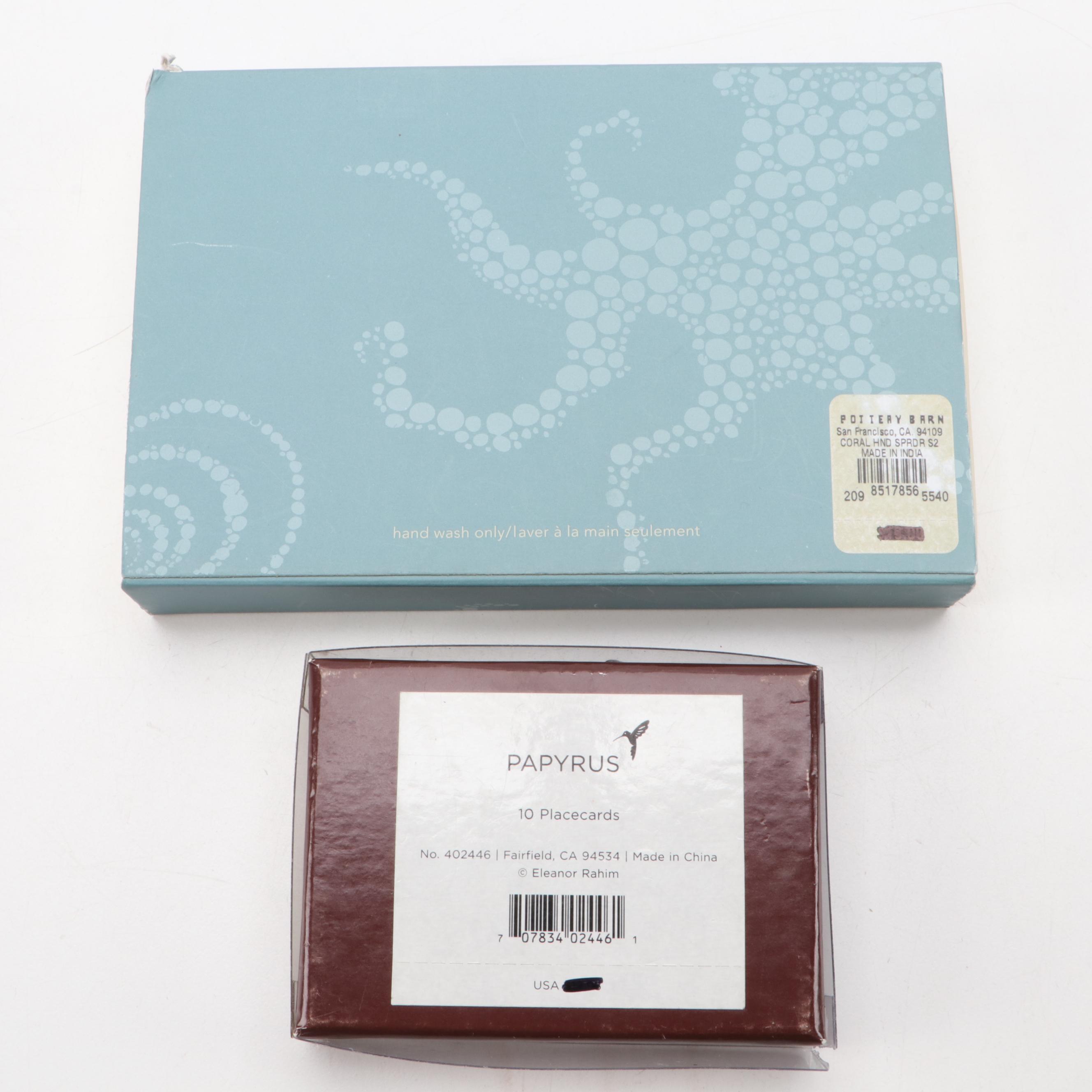 Kim Seybert "Coral Reef" Dinnerware and Other Marine Themed Table Accessories