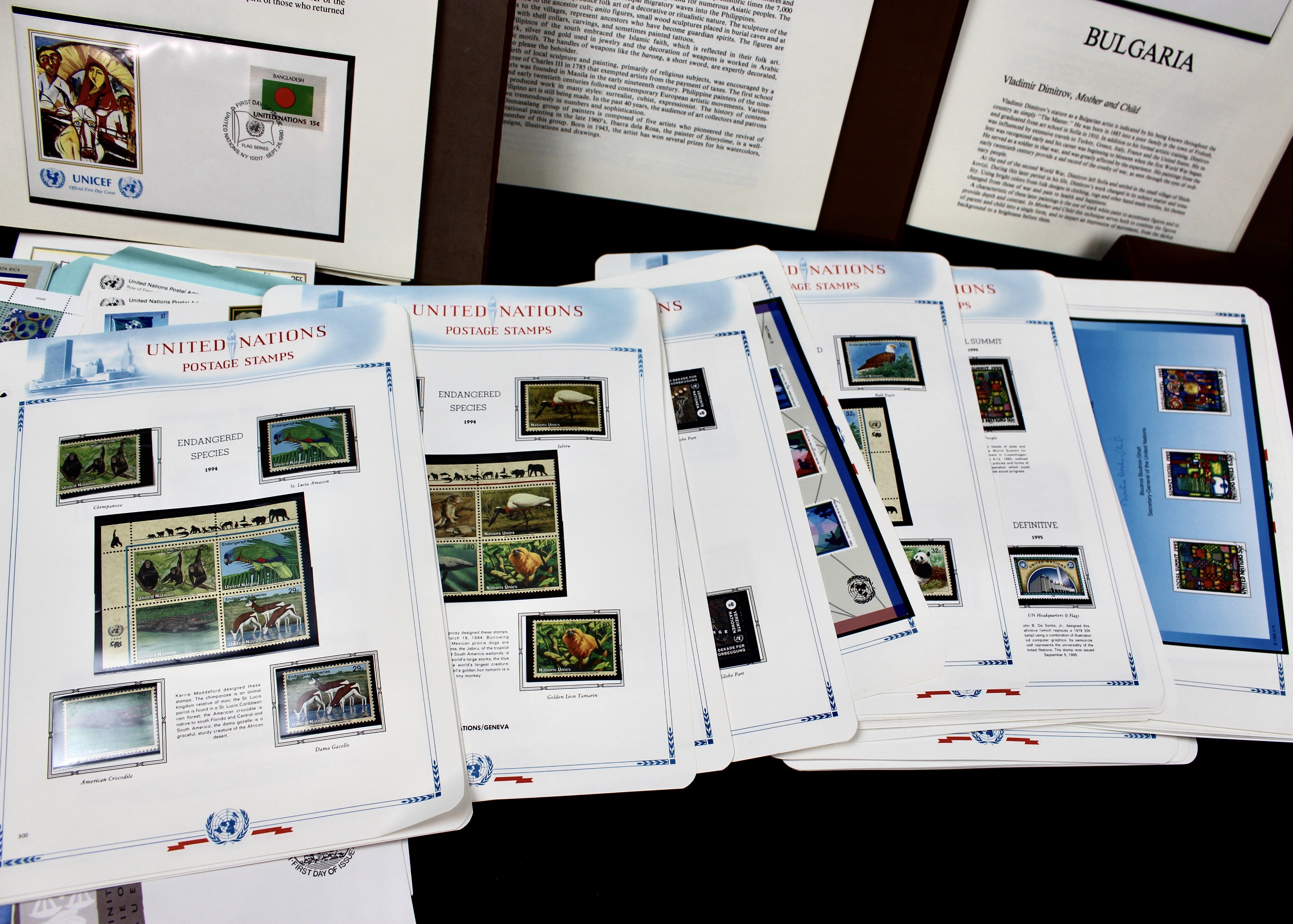 United Nations Postage Stamp Collection