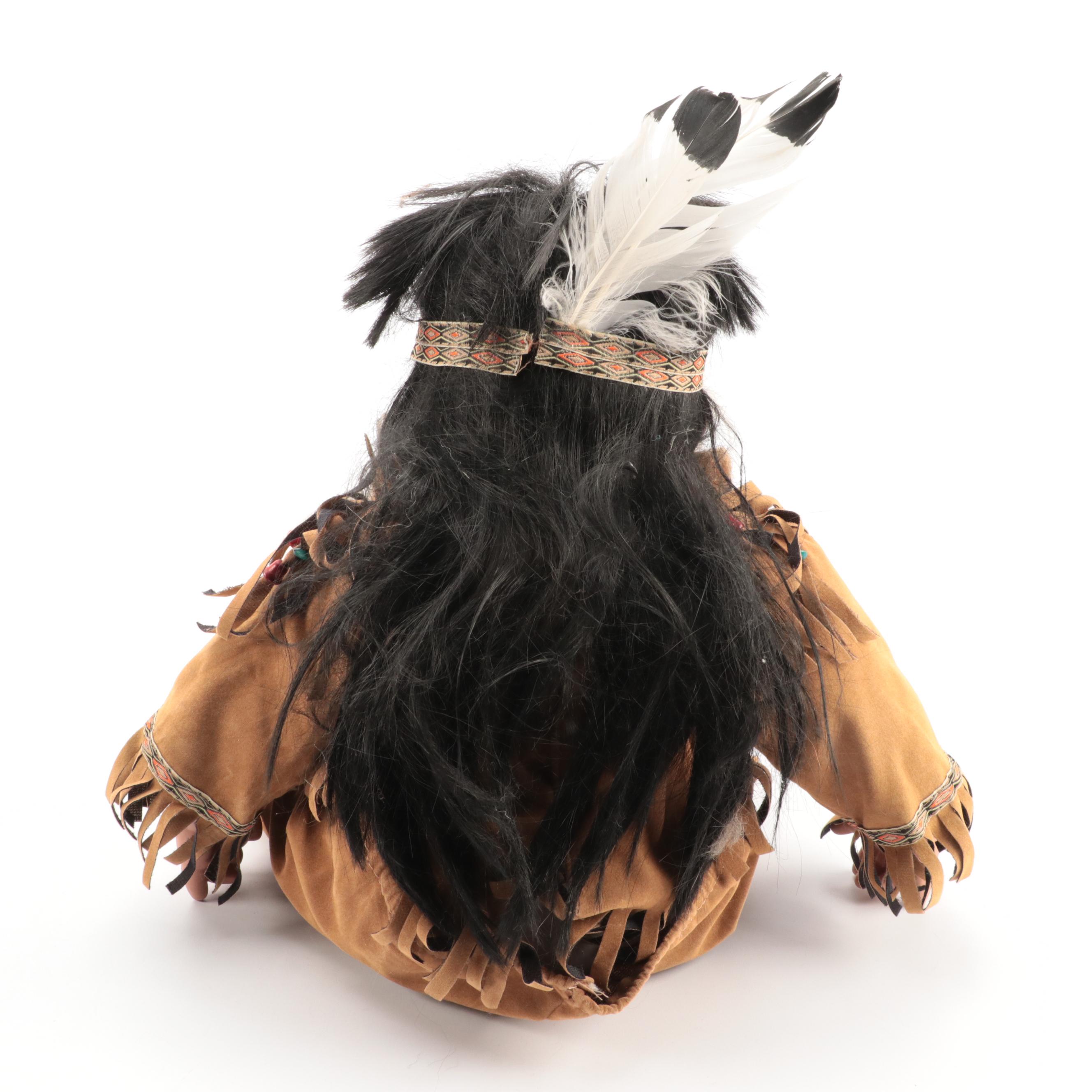 Sweet Dreams Collection and Duck House Native American Style Bisque Dolls