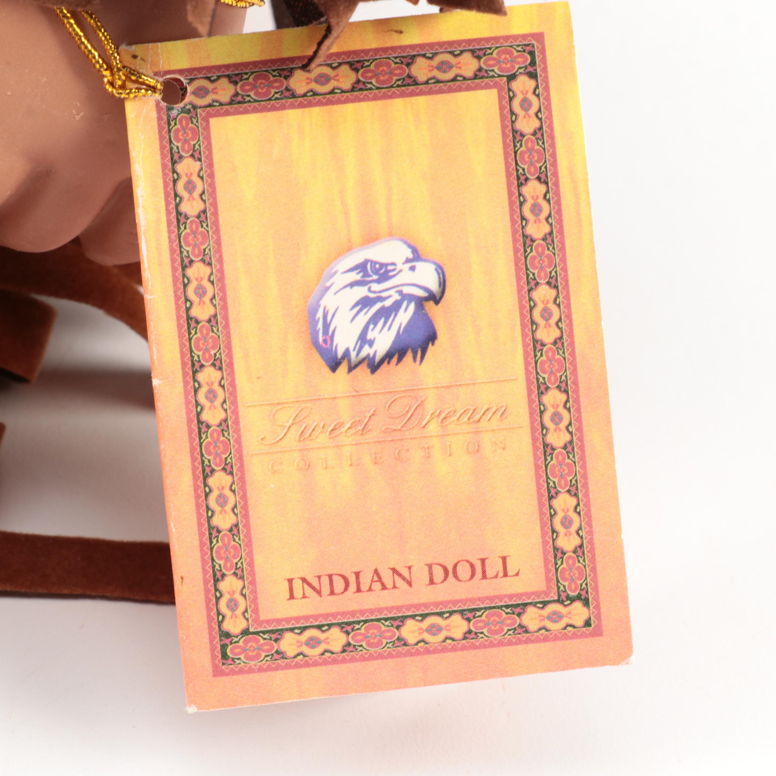 Sweet Dreams Collection and Duck House Native American Style Bisque Dolls