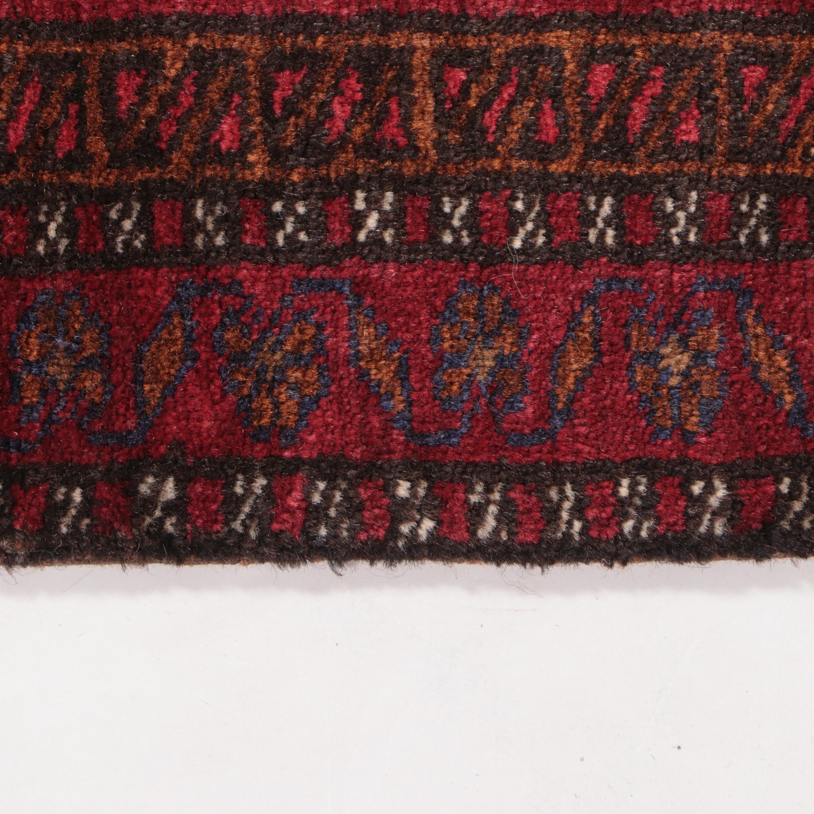 1'7 x 2'4 Hand-Knotted Afghan Baluch Accent Rug