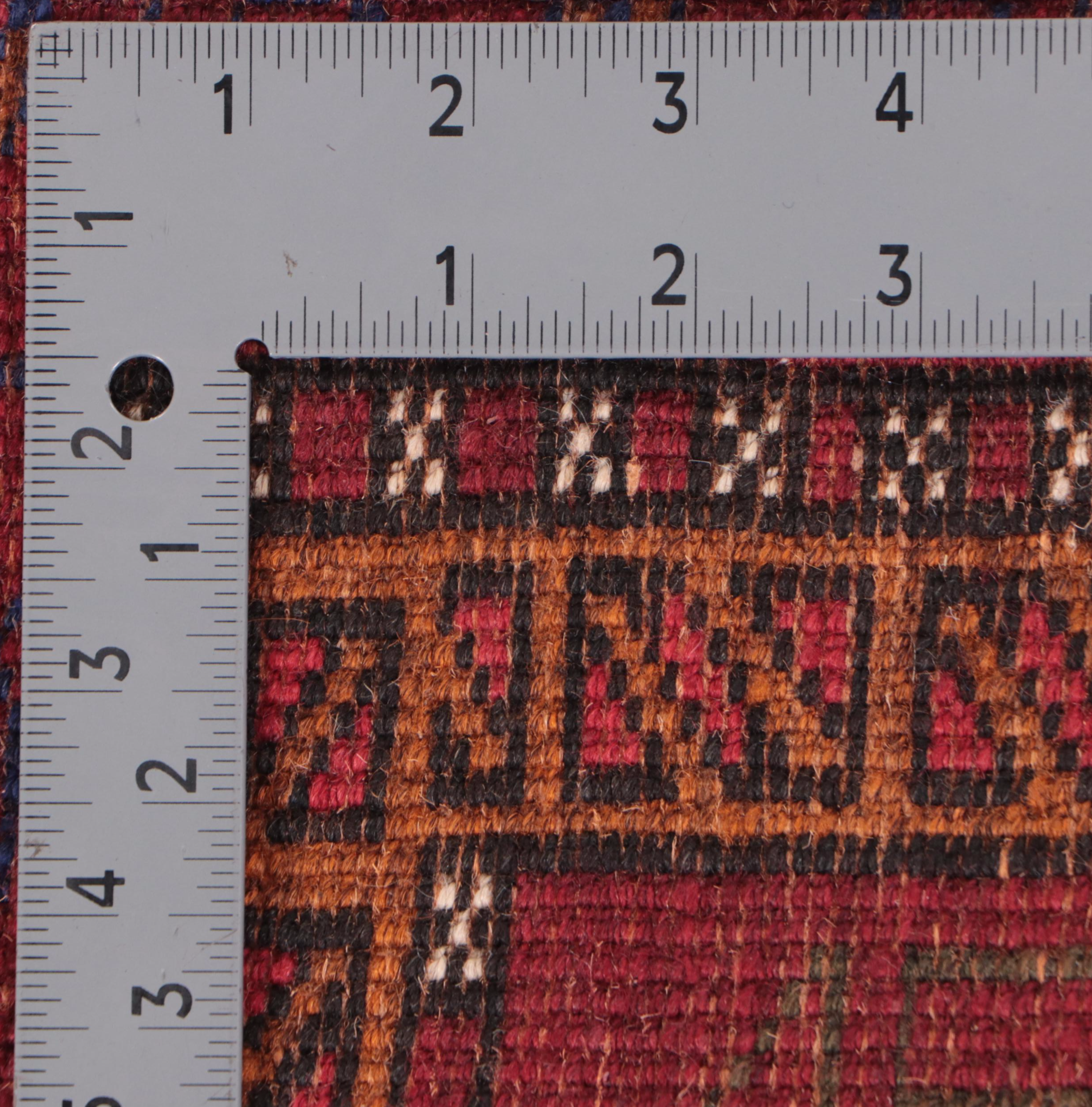 1'7 x 2'4 Hand-Knotted Afghan Baluch Accent Rug