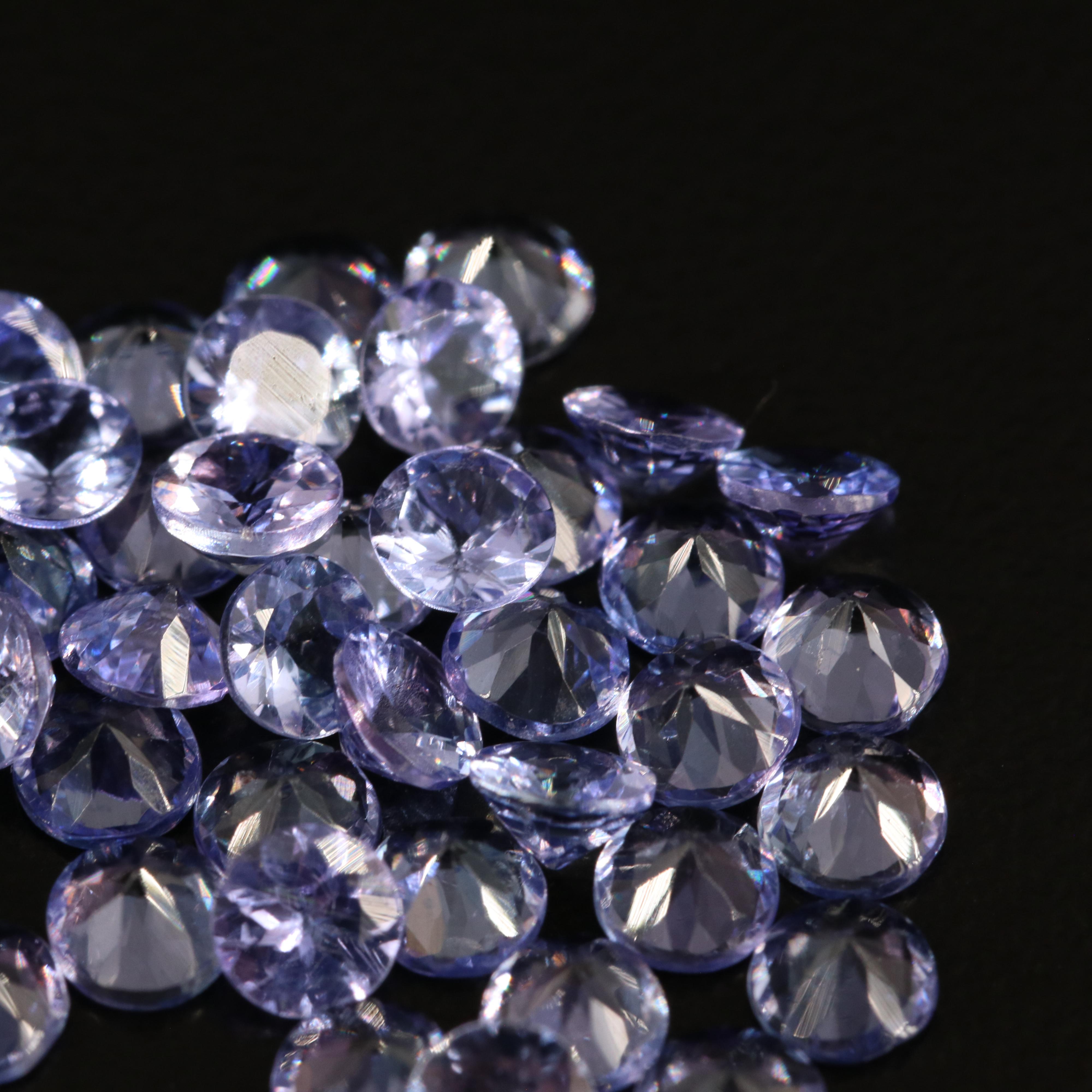 Loose 6.97 CTW Tanzanites